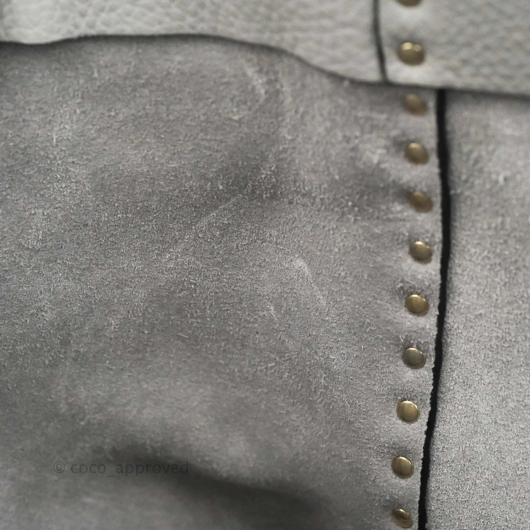 Valentino Garavani Medium Rockstud Bag Grey Grainy Calfskin