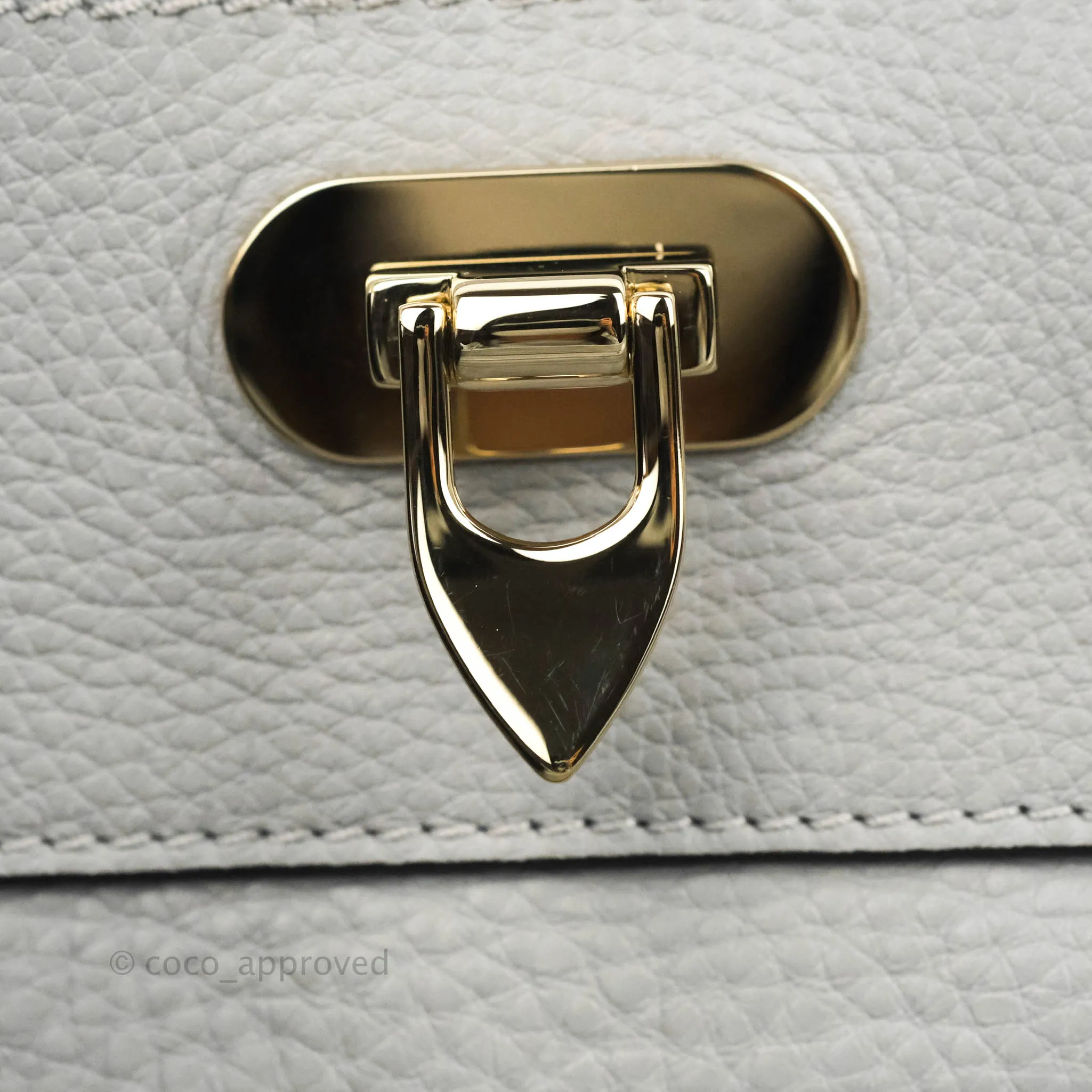 Valentino Garavani Medium Rockstud Bag Grey Grainy Calfskin