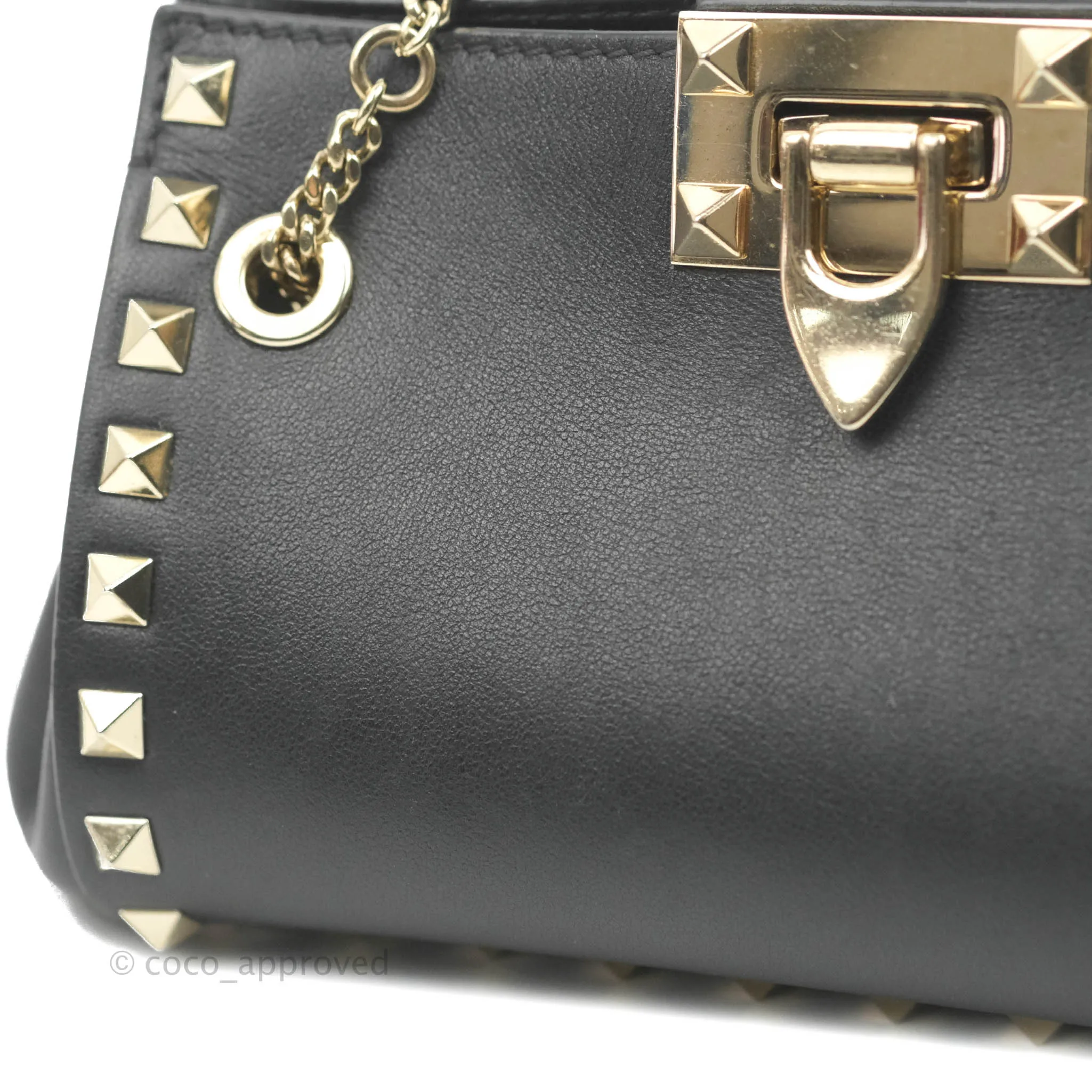 Valentino Garavani Mini Rockstud Shoulder Bag Black