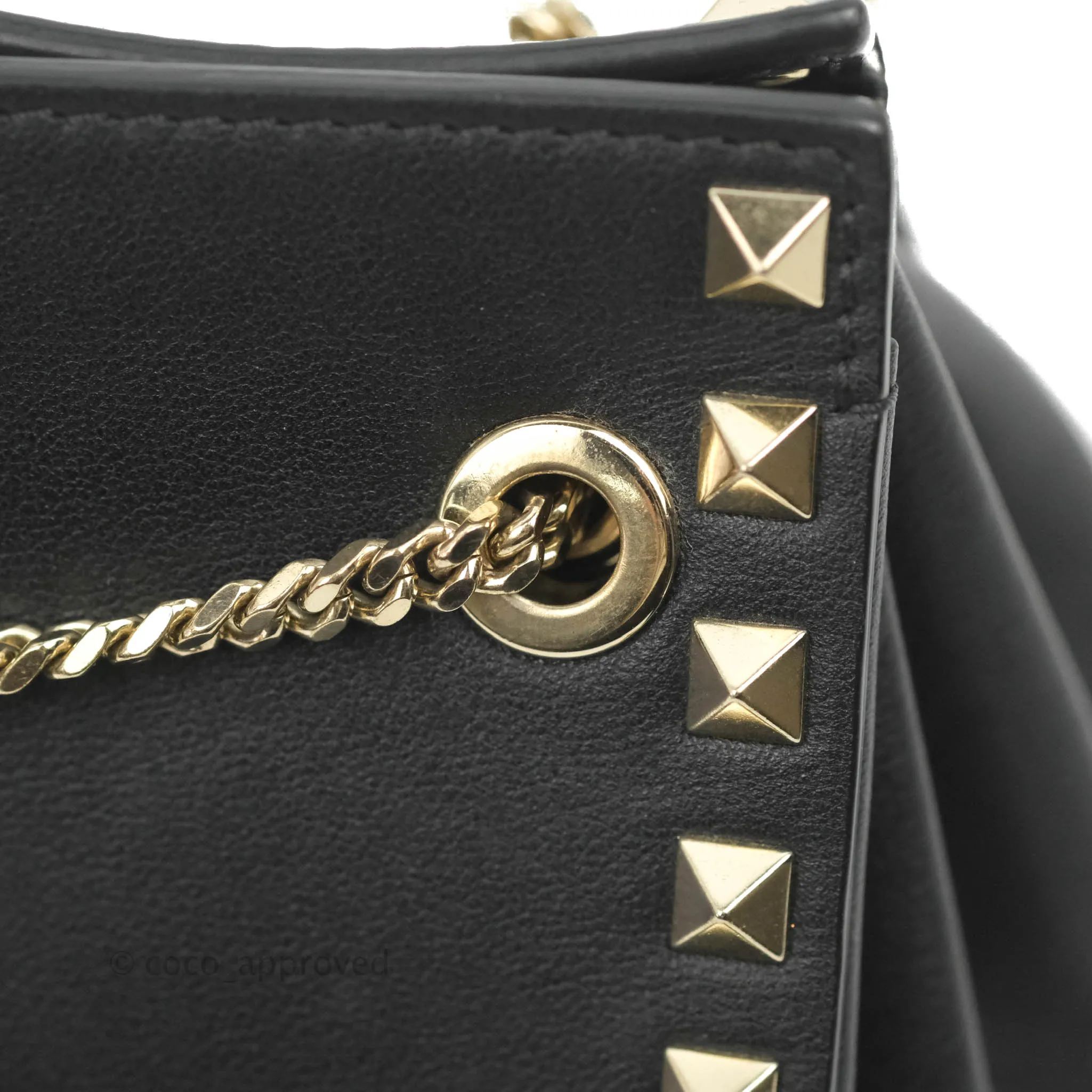 Valentino Garavani Mini Rockstud Shoulder Bag Black