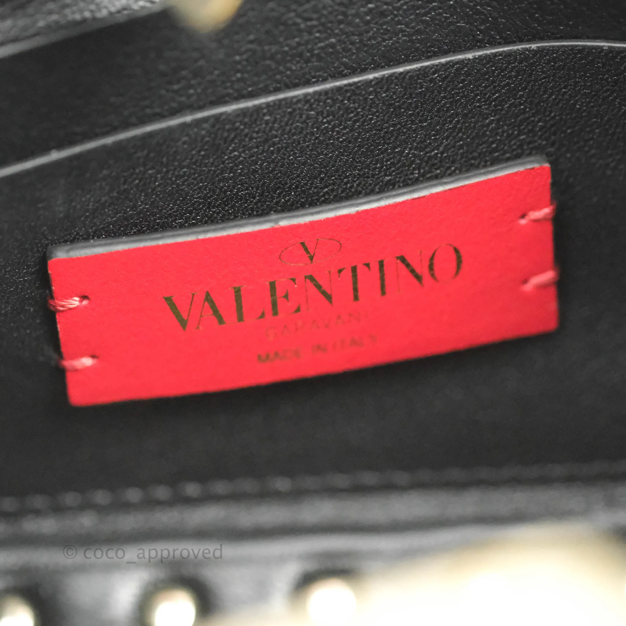Valentino Garavani Mini Rockstud Shoulder Bag Black
