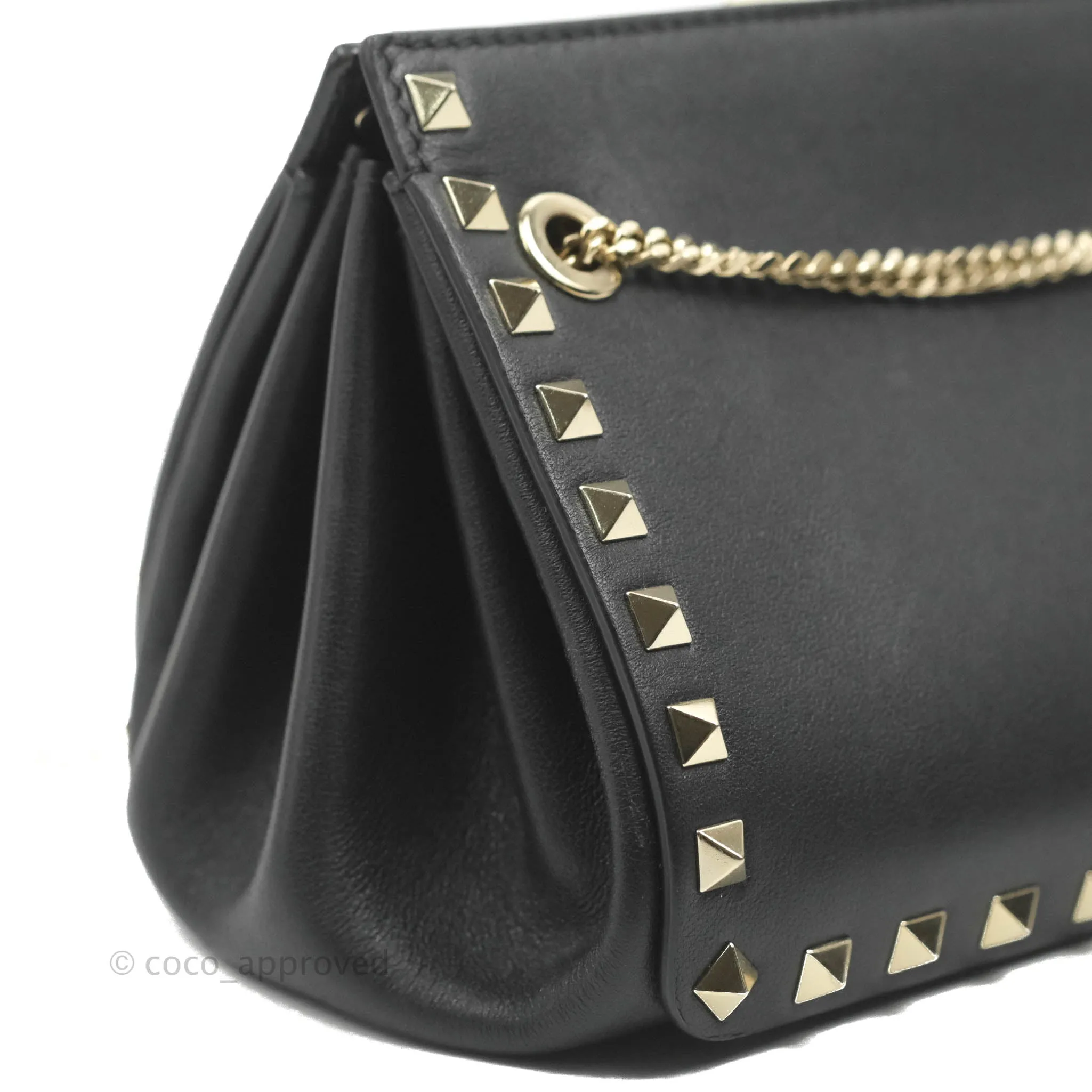 Valentino Garavani Mini Rockstud Shoulder Bag Black