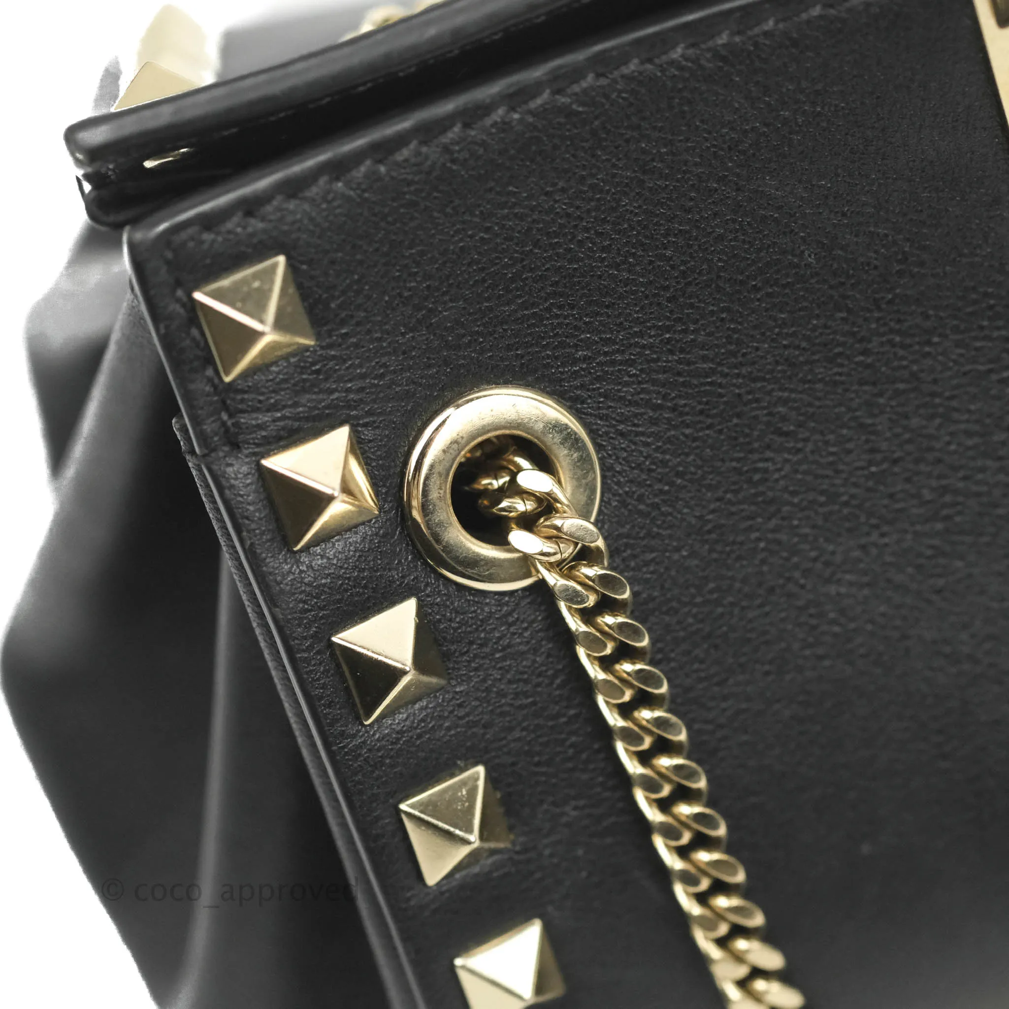 Valentino Garavani Mini Rockstud Shoulder Bag Black