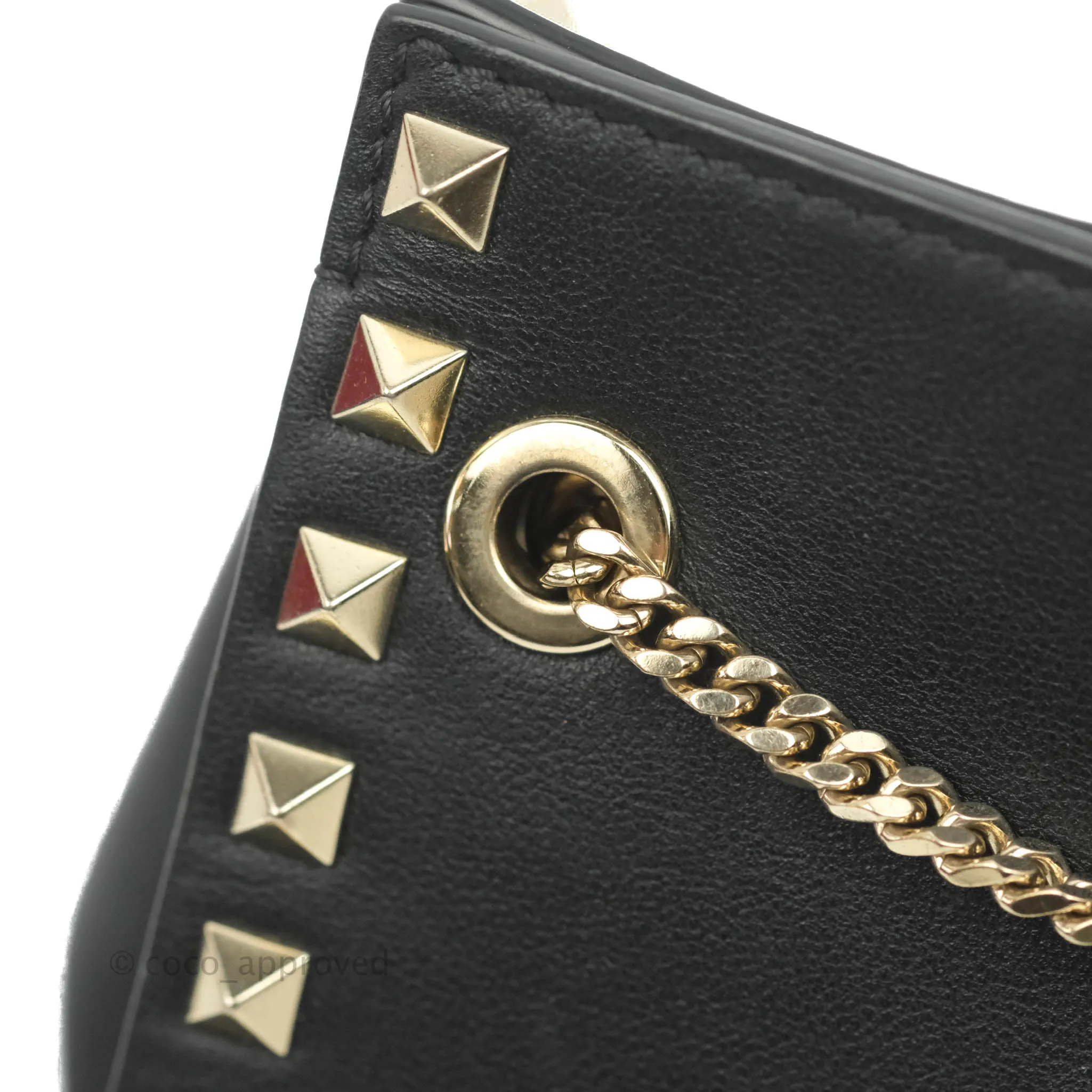 Valentino Garavani Mini Rockstud Shoulder Bag Black