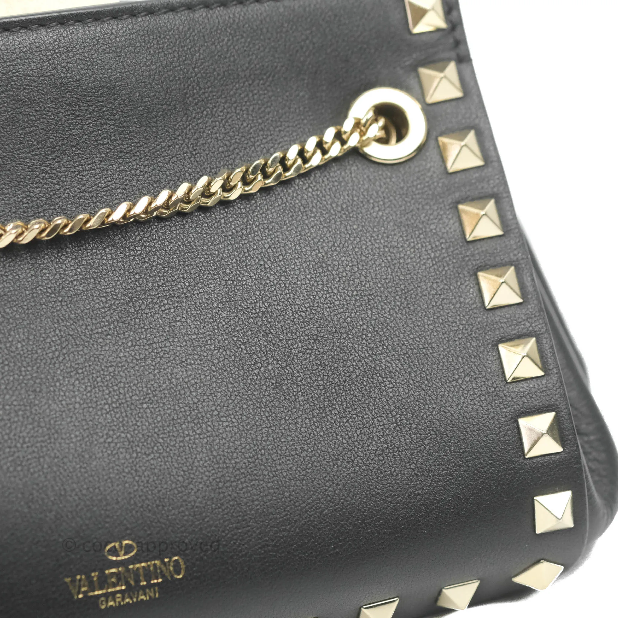 Valentino Garavani Mini Rockstud Shoulder Bag Black