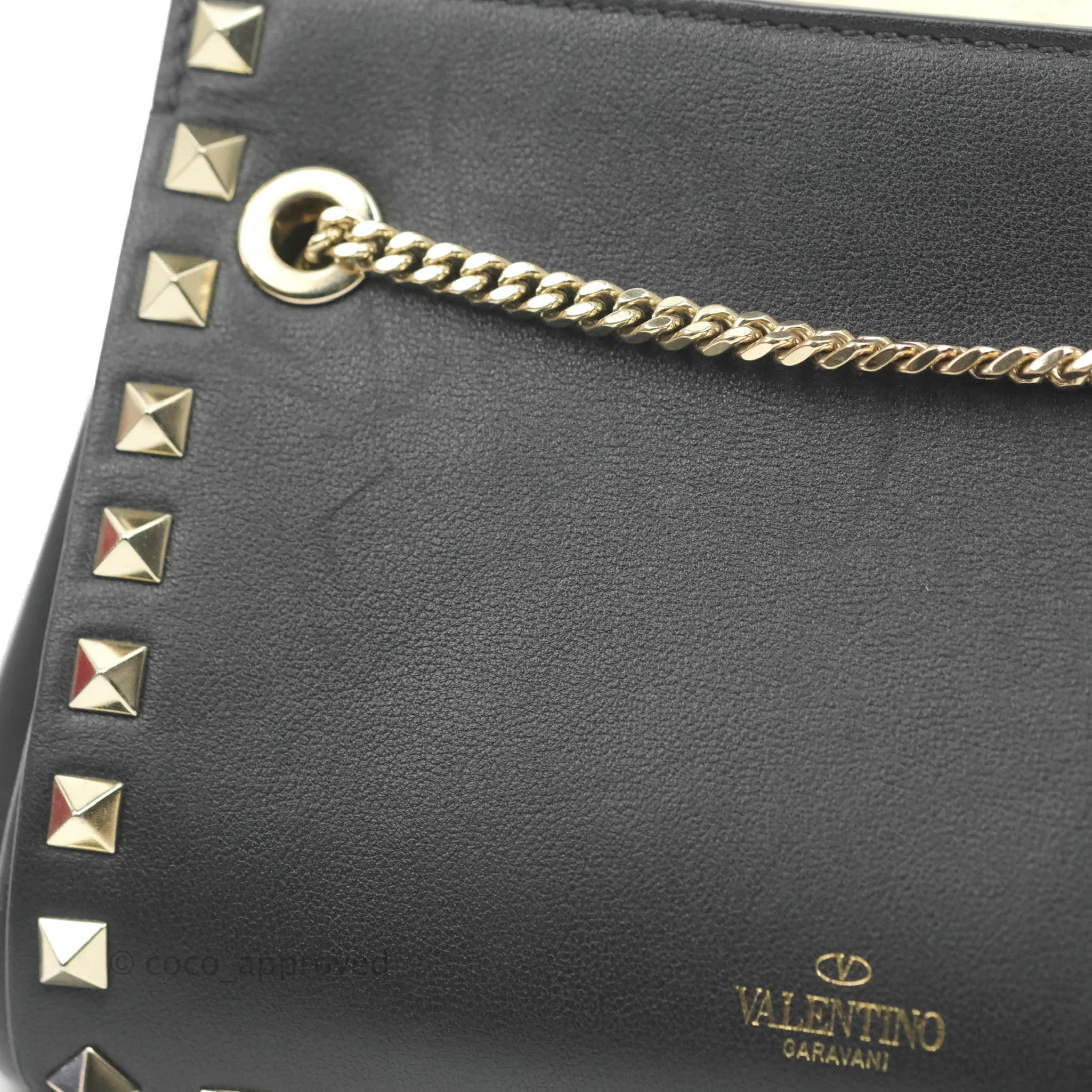 Valentino Garavani Mini Rockstud Shoulder Bag Black