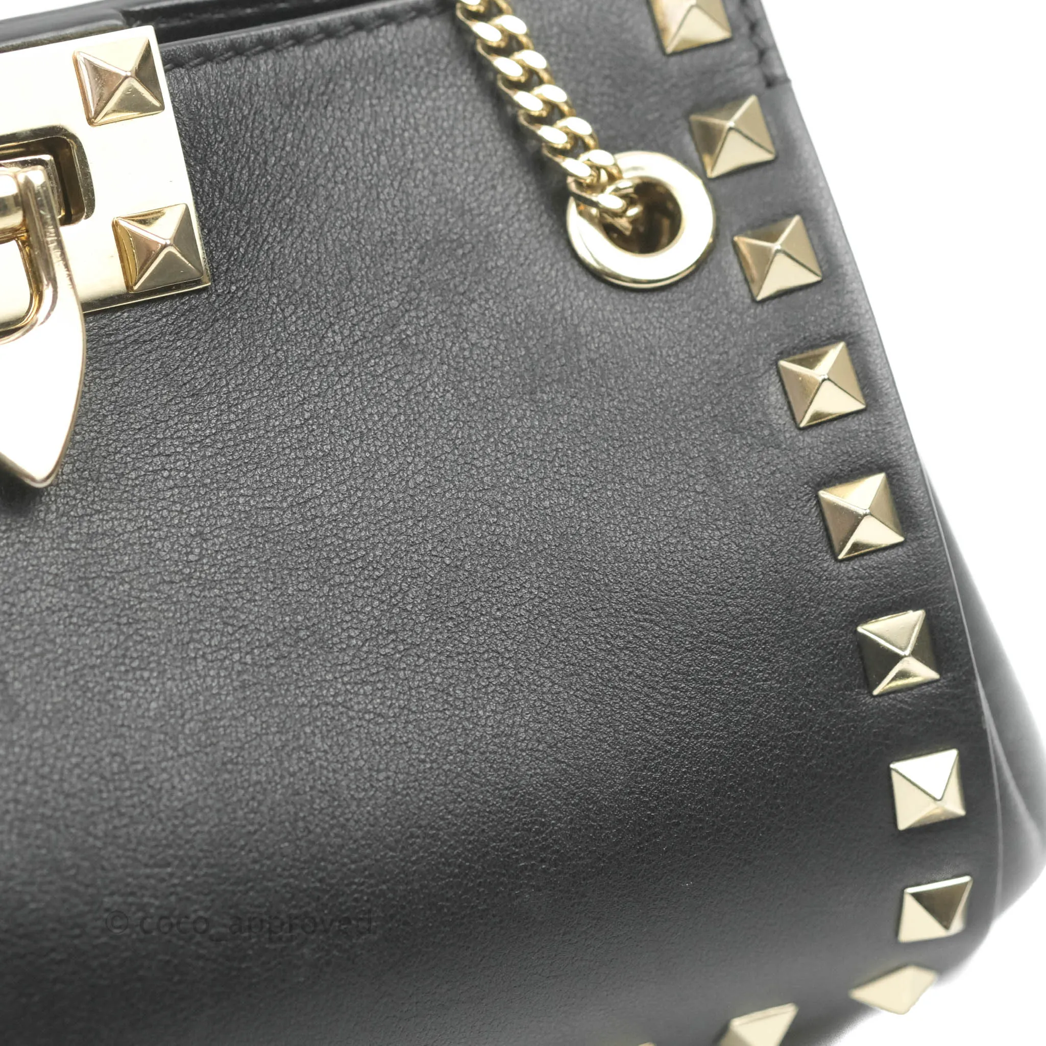 Valentino Garavani Mini Rockstud Shoulder Bag Black