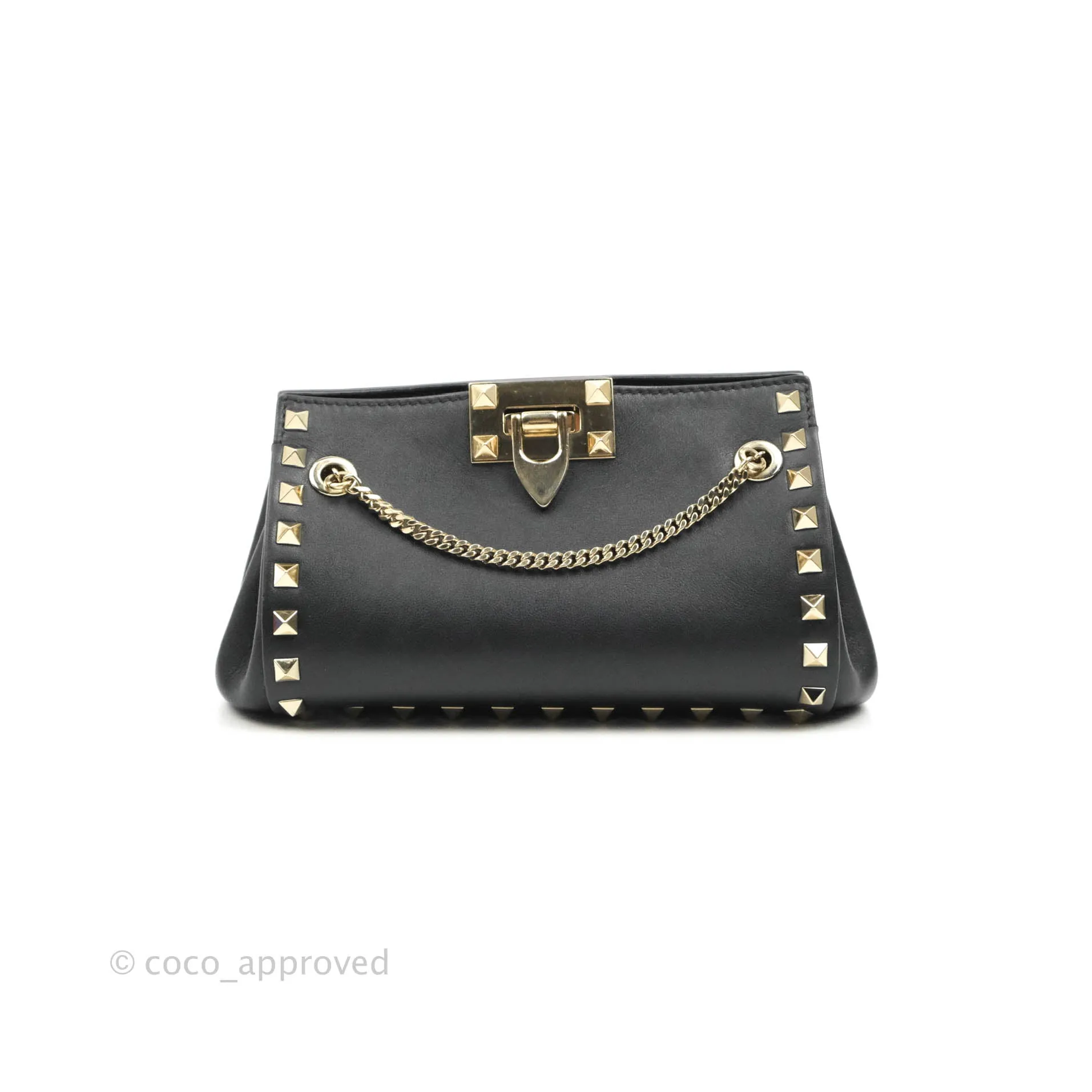 Valentino Garavani Mini Rockstud Shoulder Bag Black