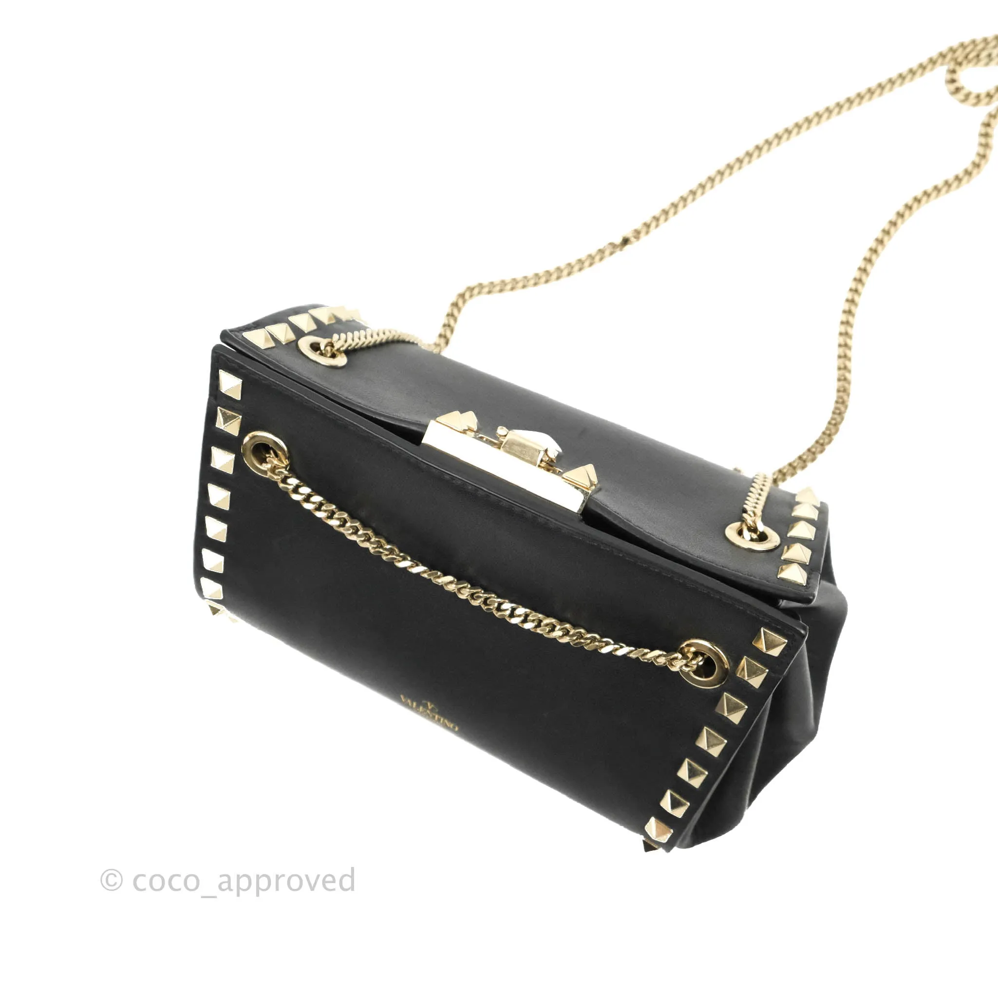 Valentino Garavani Mini Rockstud Shoulder Bag Black