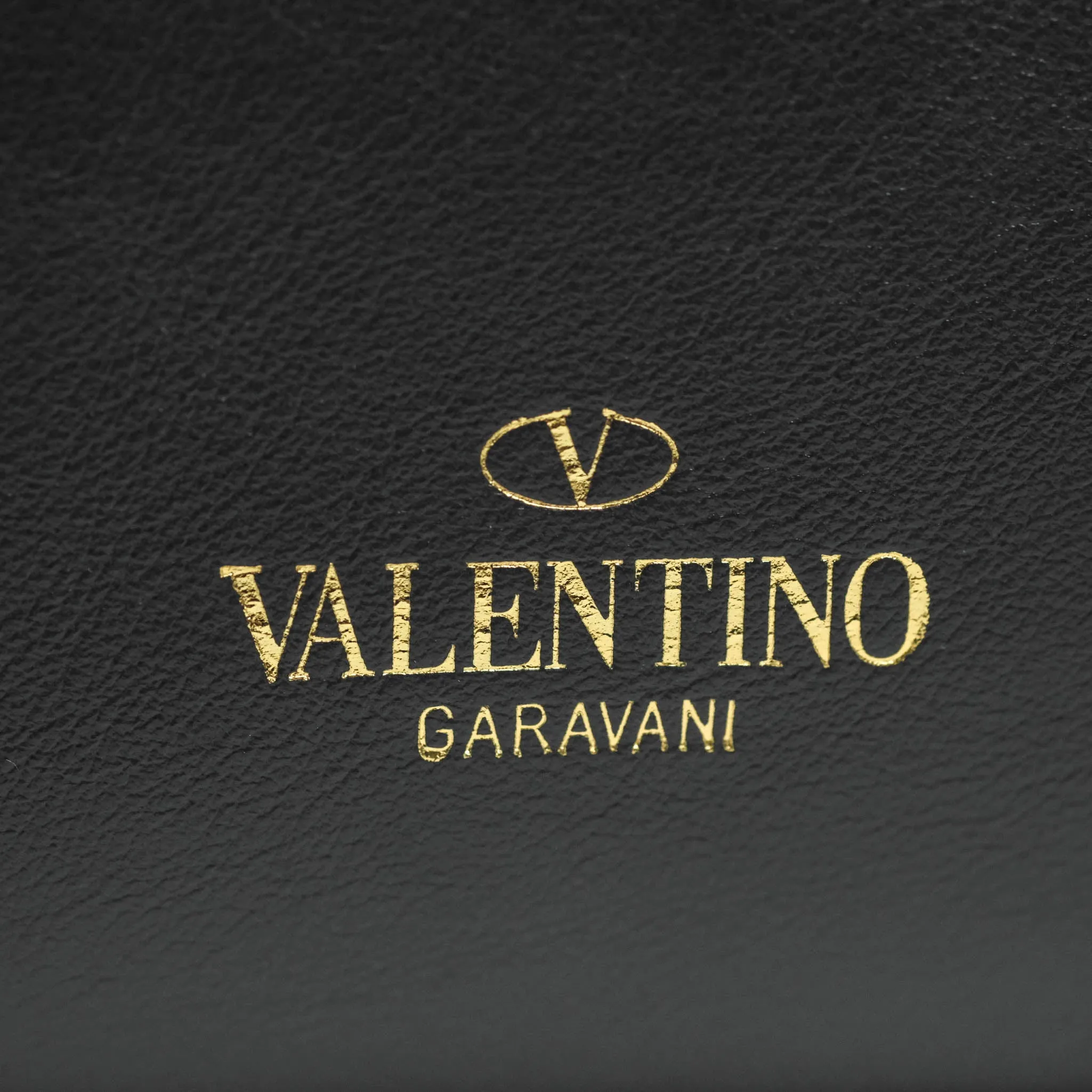 Valentino Garavani Rockstud Mini Trapeze Shoulder Bag Black Calfskin Gold Hardware