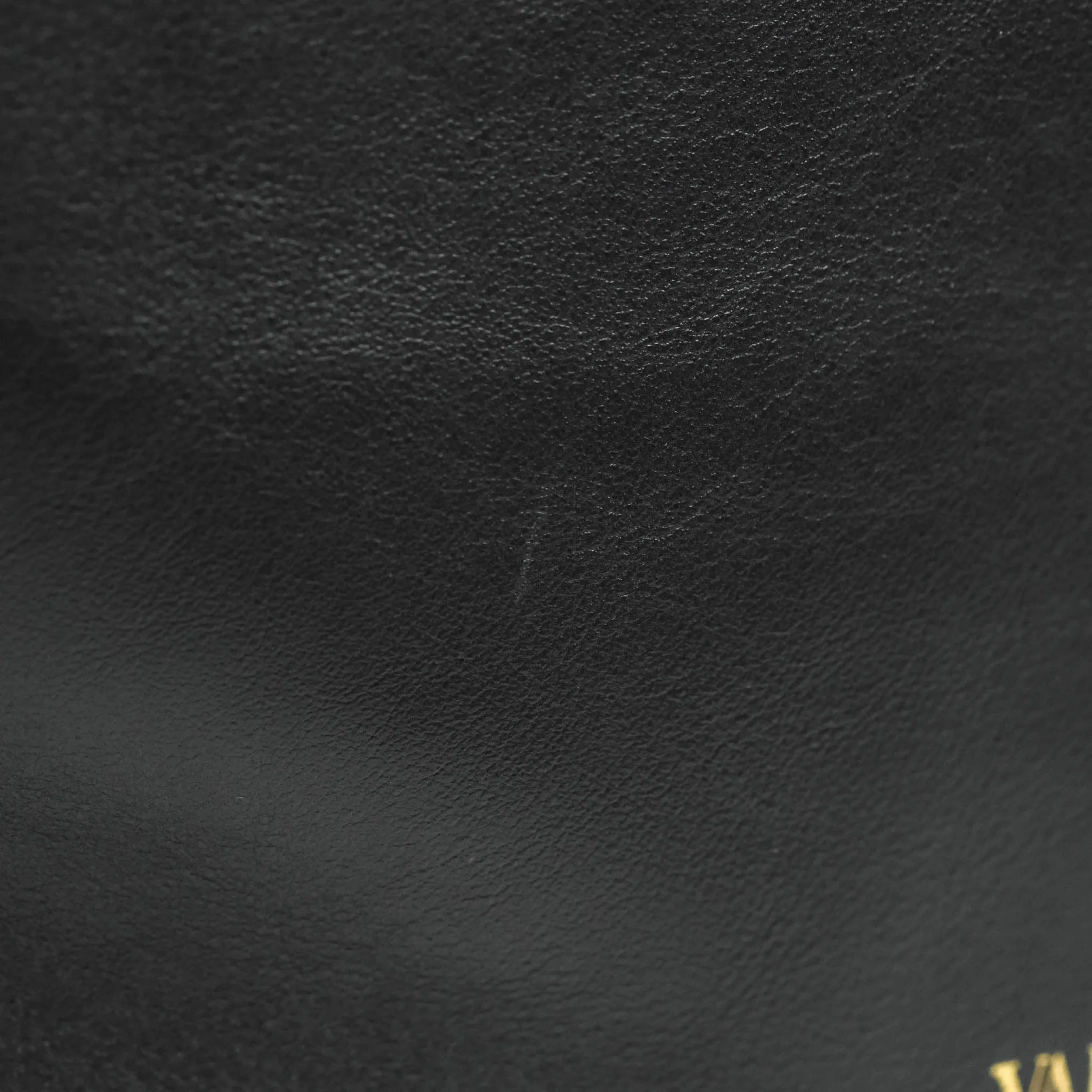 Valentino Garavani Rockstud Mini Trapeze Shoulder Bag Black Calfskin Gold Hardware