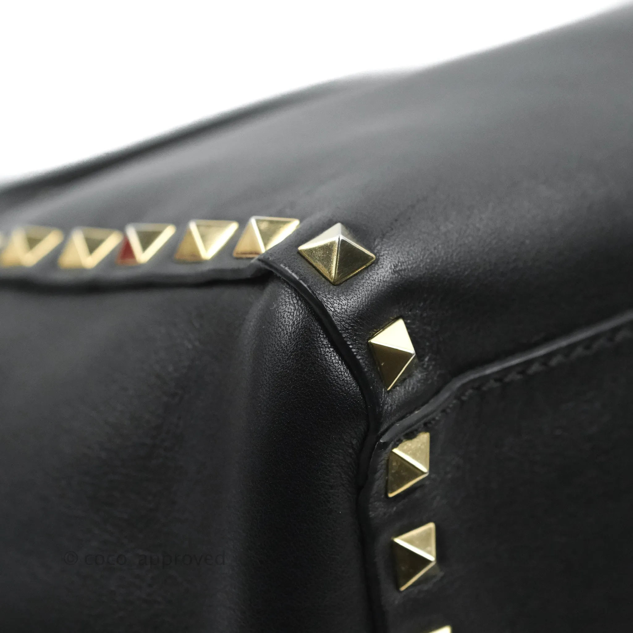 Valentino Garavani Small Rockstud Bag Black Calfskin