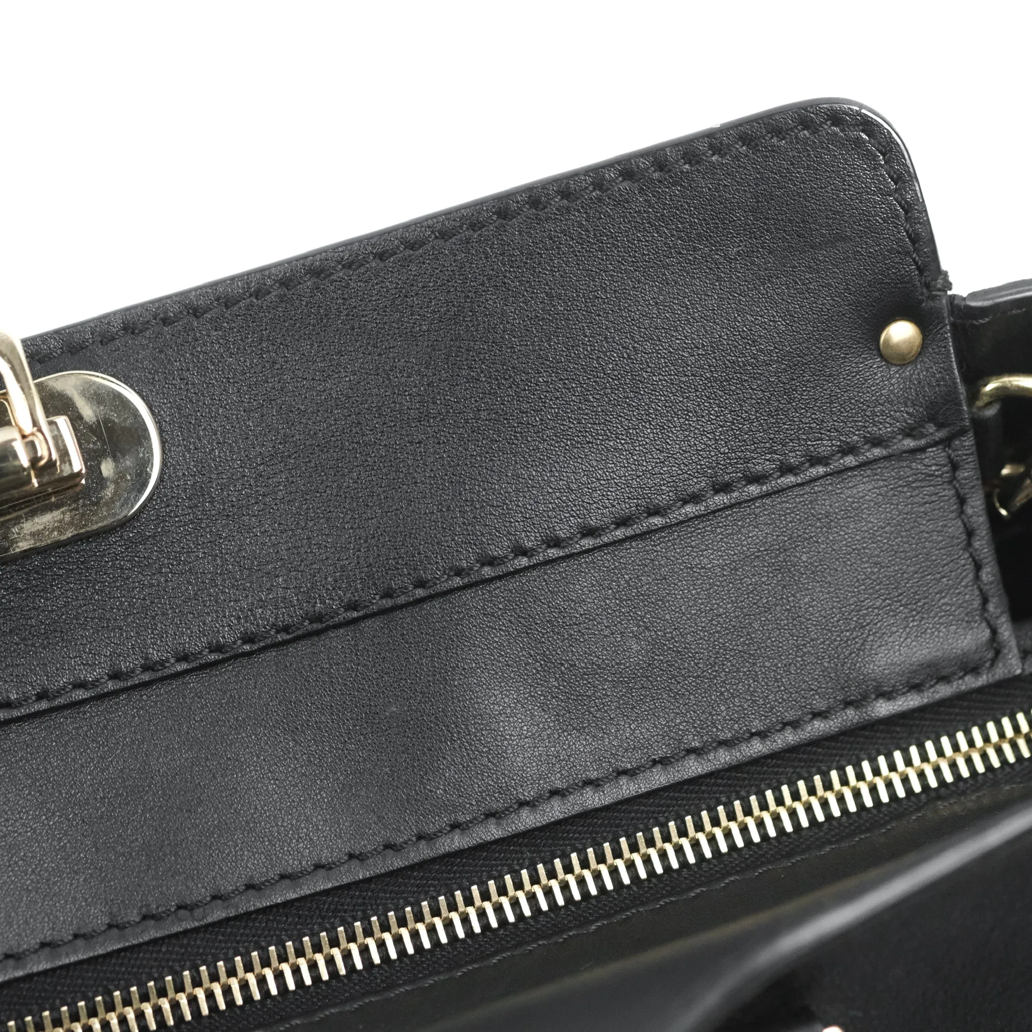 Valentino Garavani Small Rockstud Bag Black Calfskin
