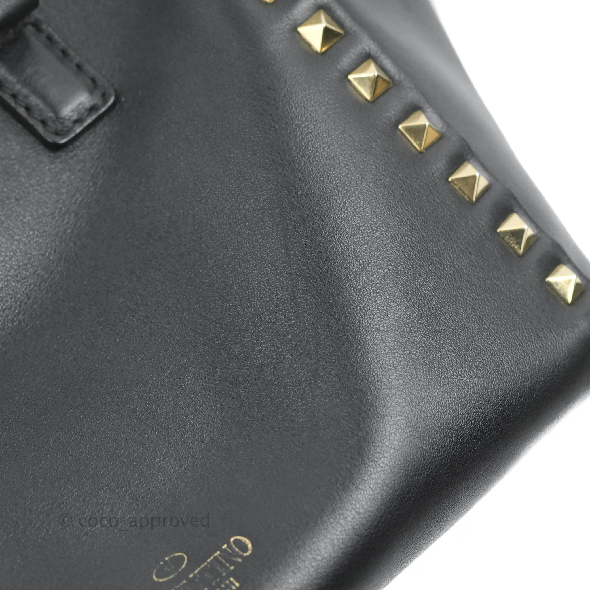 Valentino Garavani Small Rockstud Bag Black Calfskin
