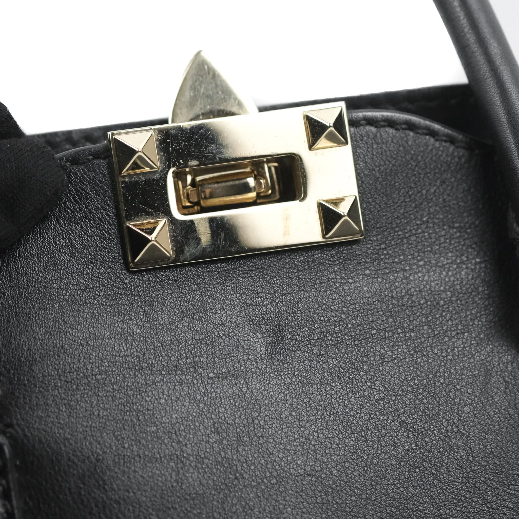 Valentino Garavani Small Rockstud Bag Black Calfskin