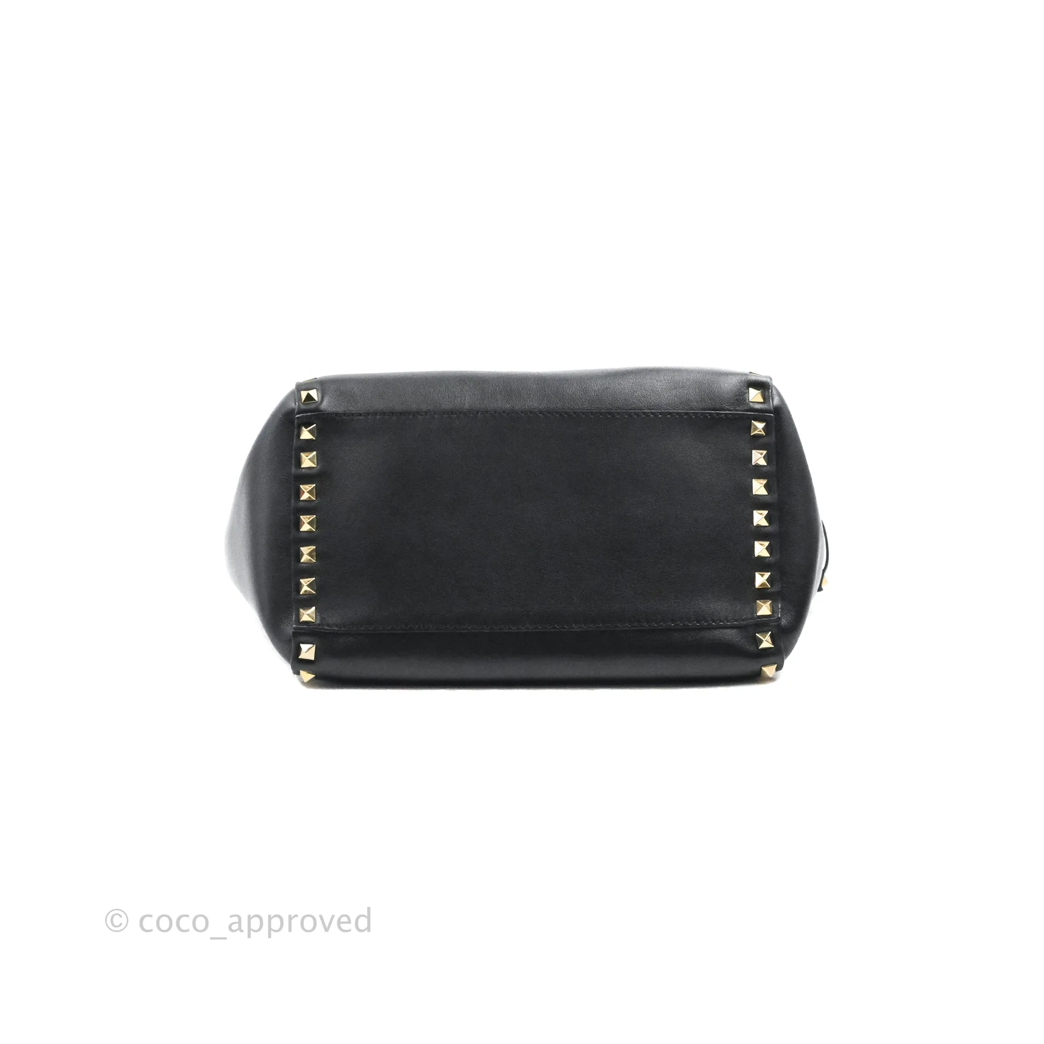 Valentino Garavani Small Rockstud Bag Black Calfskin