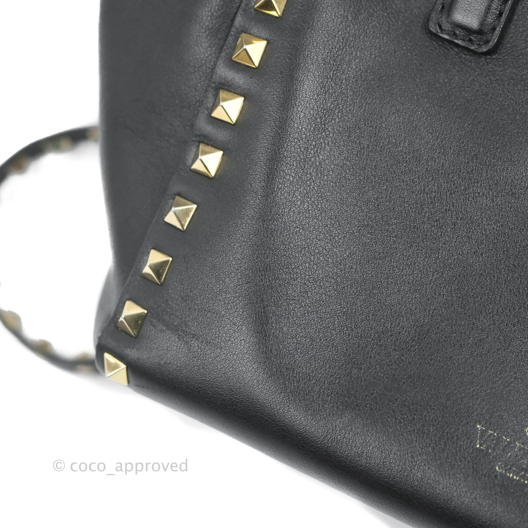 Valentino Garavani Small Rockstud Bag Black Calfskin