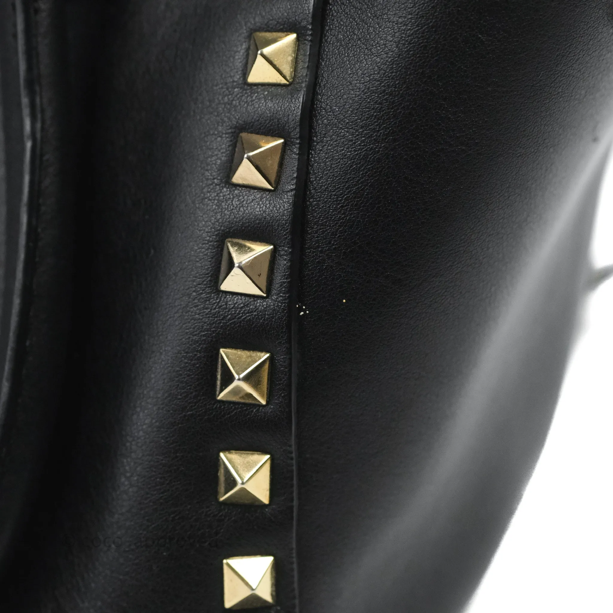 Valentino Garavani Small Rockstud Bag Black Calfskin