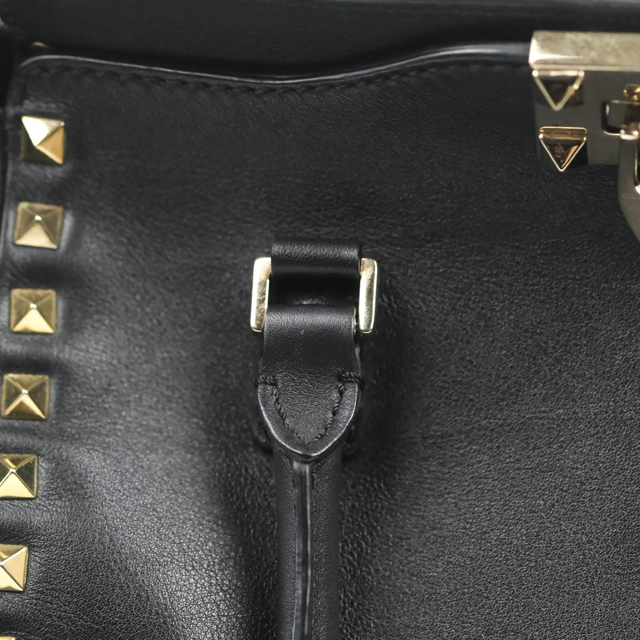 Valentino Garavani Small Rockstud Bag Black Calfskin