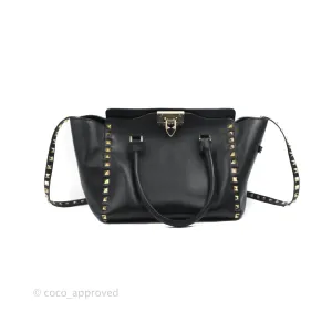 Valentino Garavani Small Rockstud Bag Black Calfskin