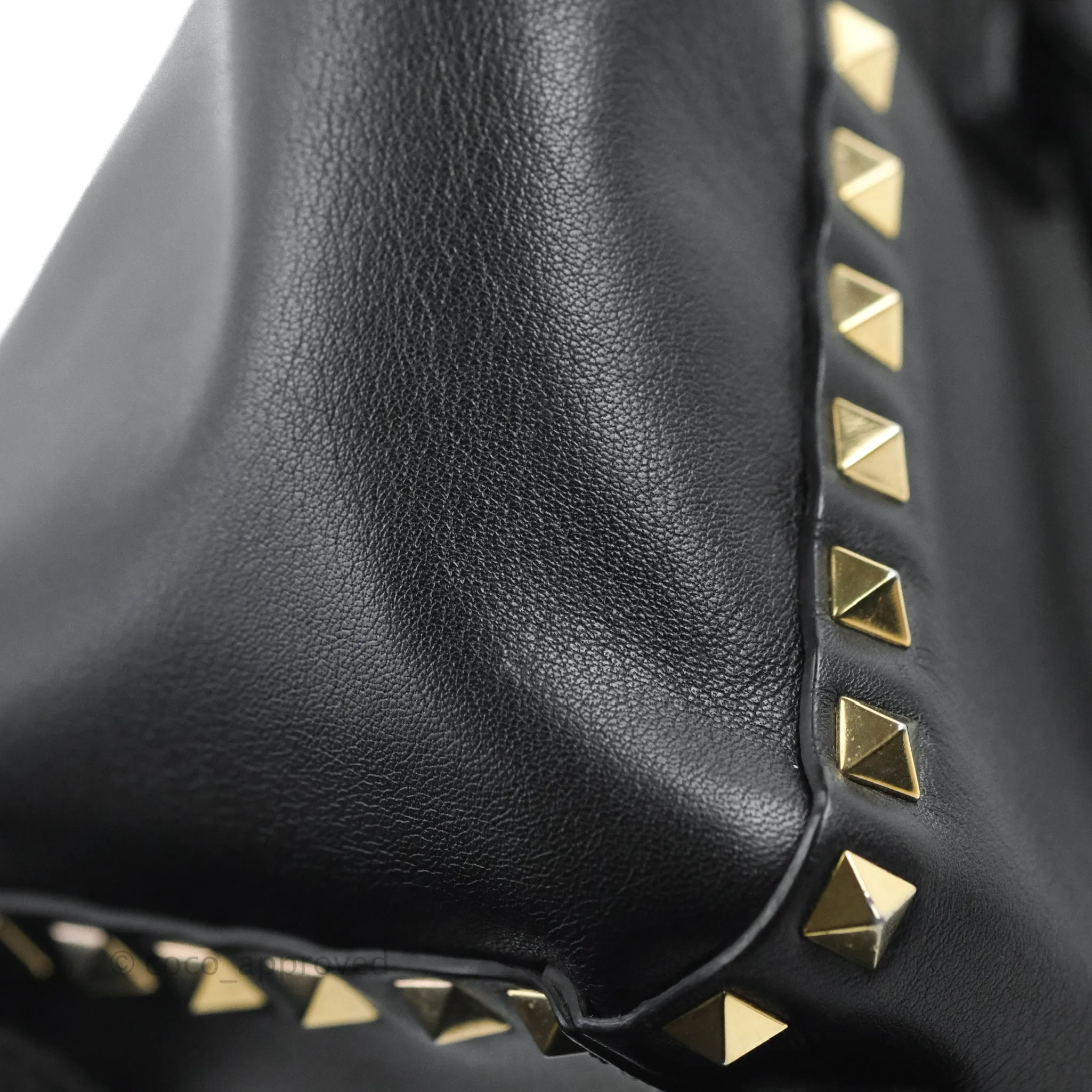 Valentino Garavani Small Rockstud Bag Black Calfskin