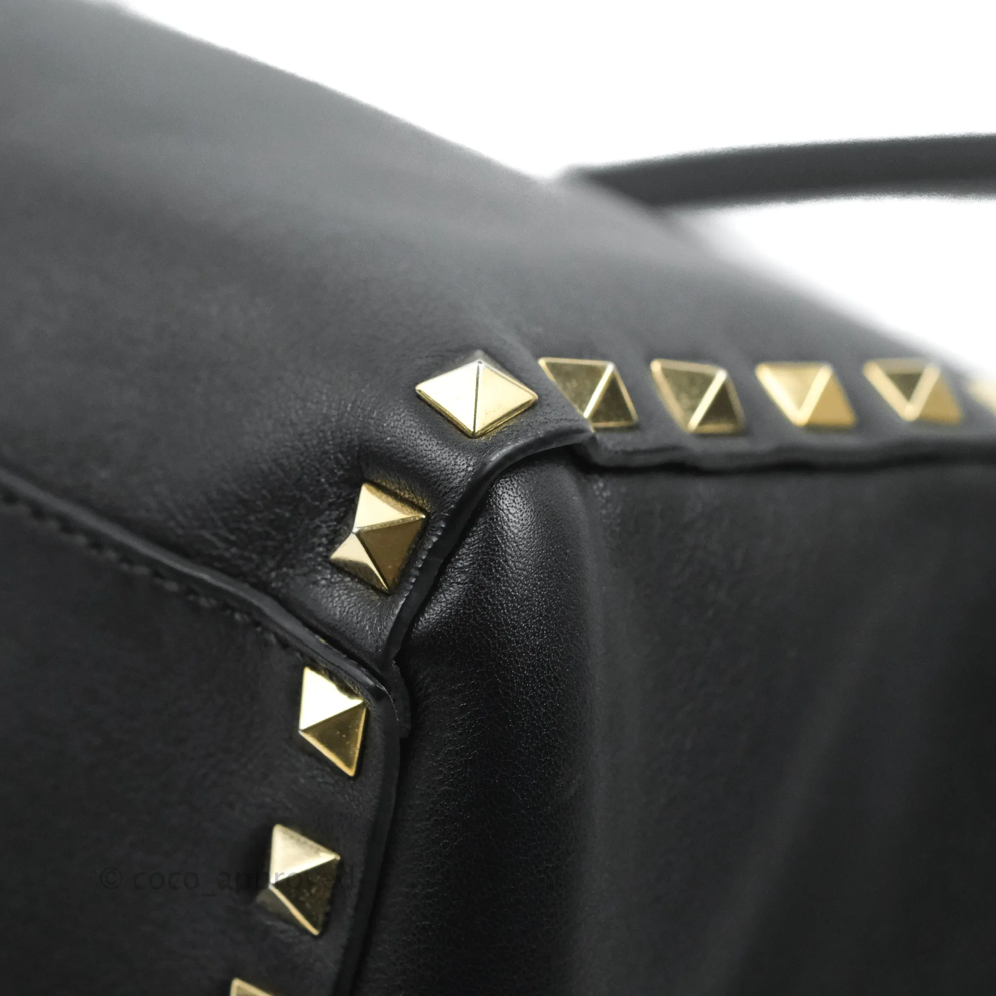 Valentino Garavani Small Rockstud Bag Black Calfskin