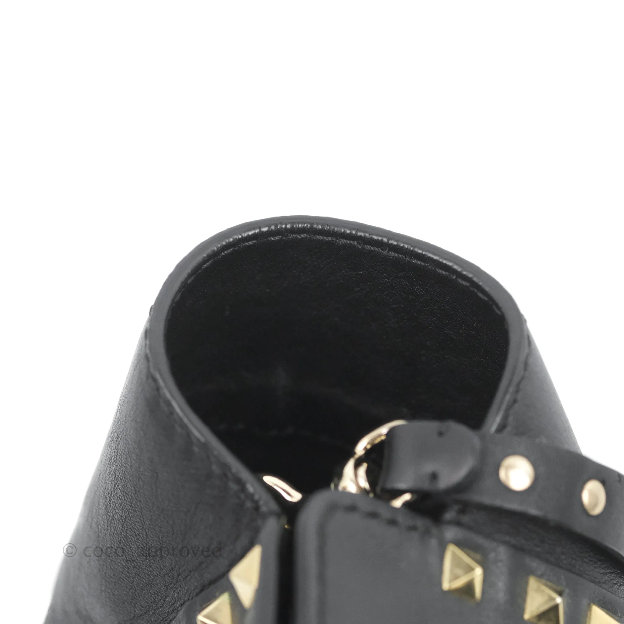 Valentino Garavani Small Rockstud Bag Black Calfskin