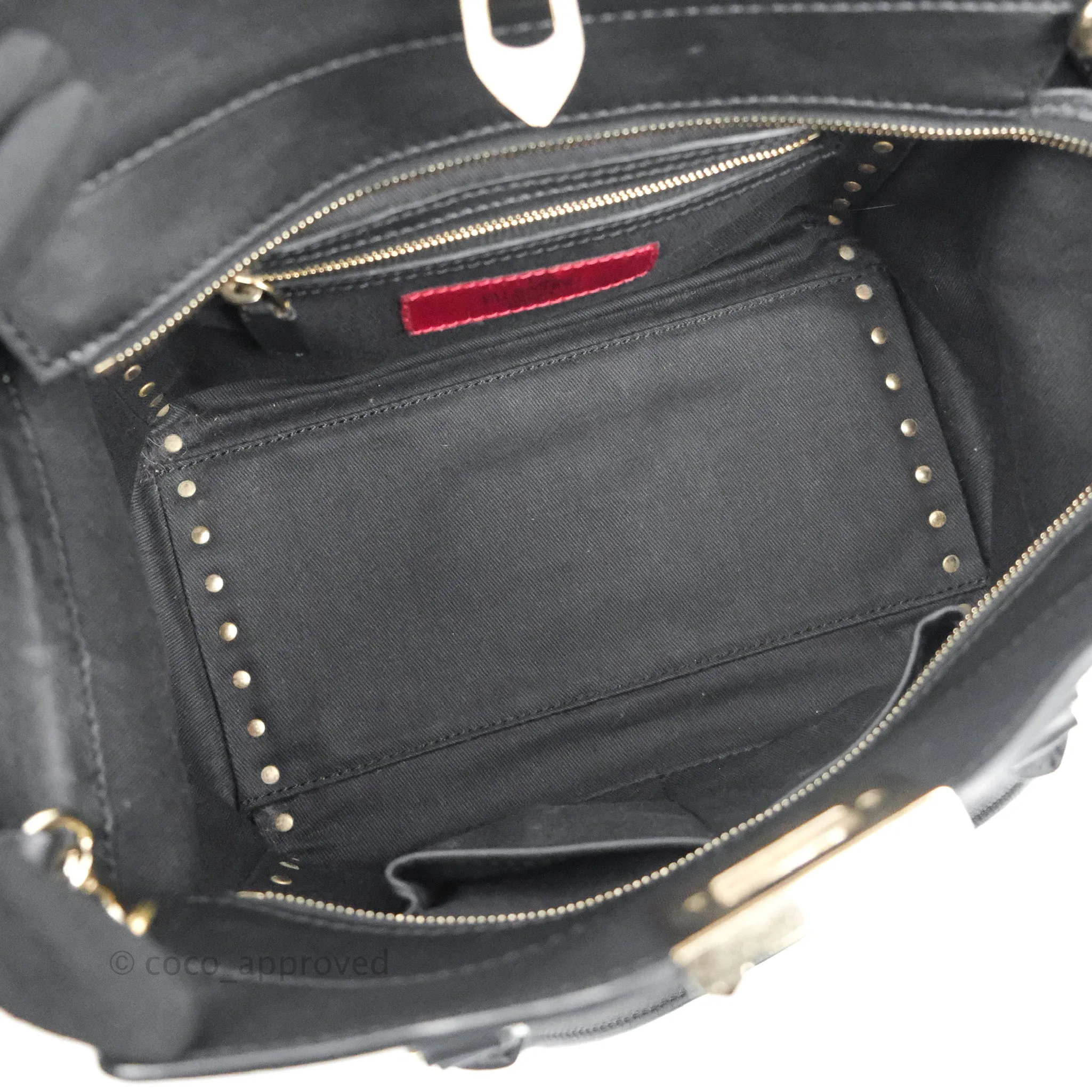 Valentino Garavani Small Rockstud Bag Black Calfskin