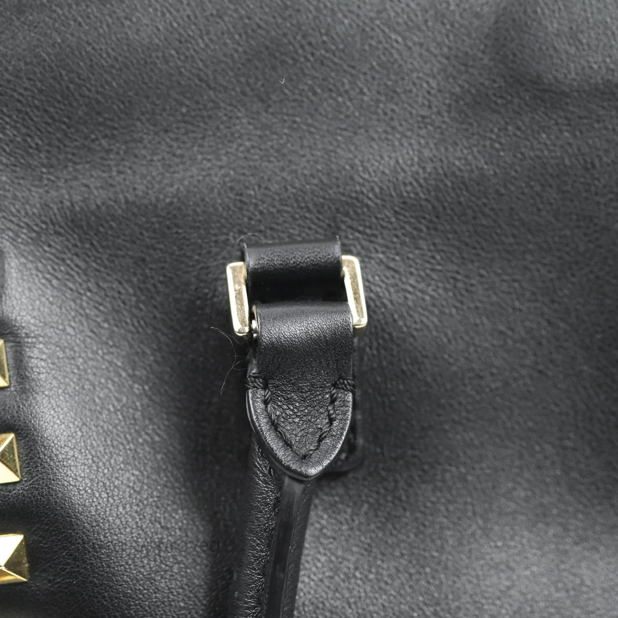 Valentino Garavani Small Rockstud Bag Black Calfskin