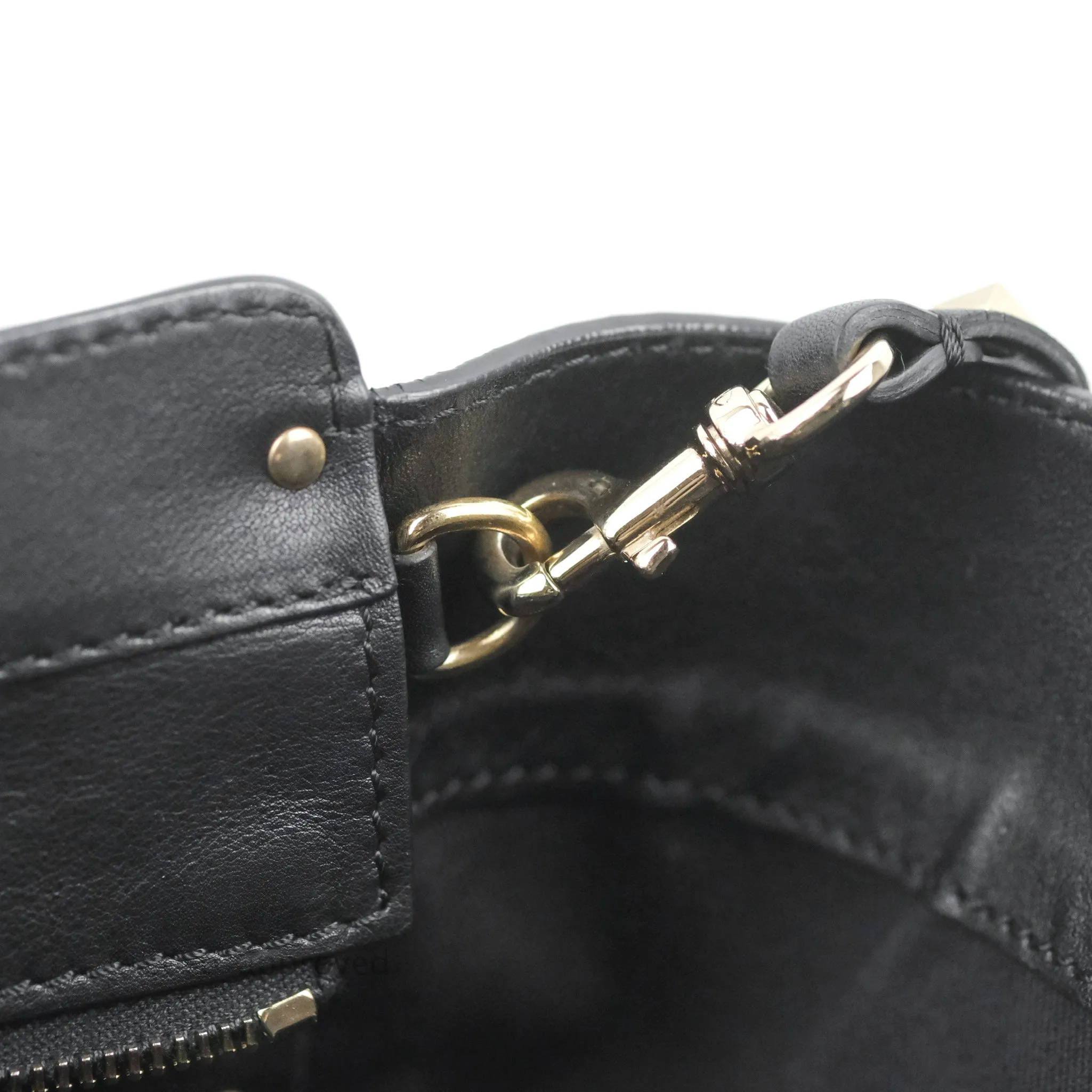 Valentino Garavani Small Rockstud Bag Black Calfskin