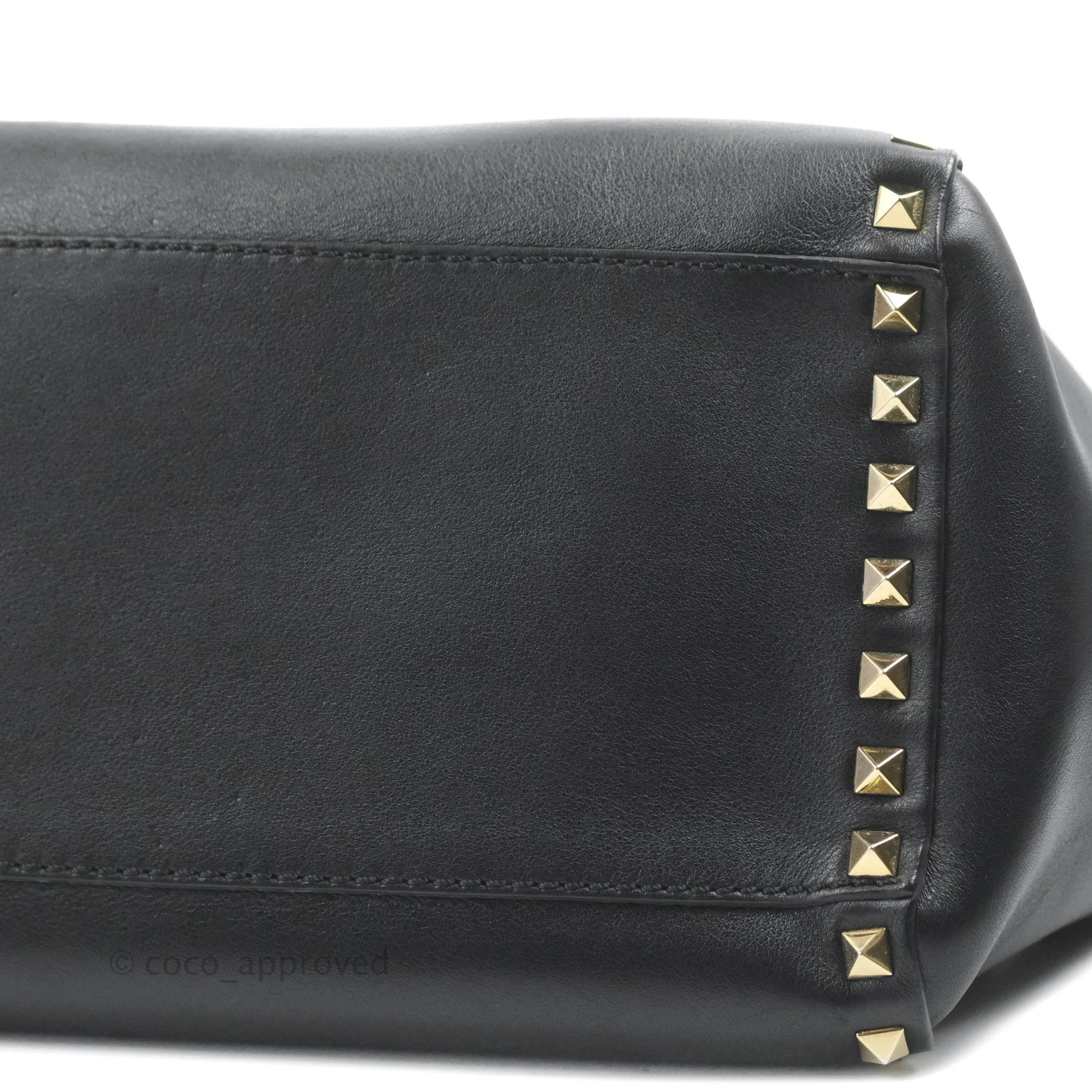 Valentino Garavani Small Rockstud Bag Black Calfskin
