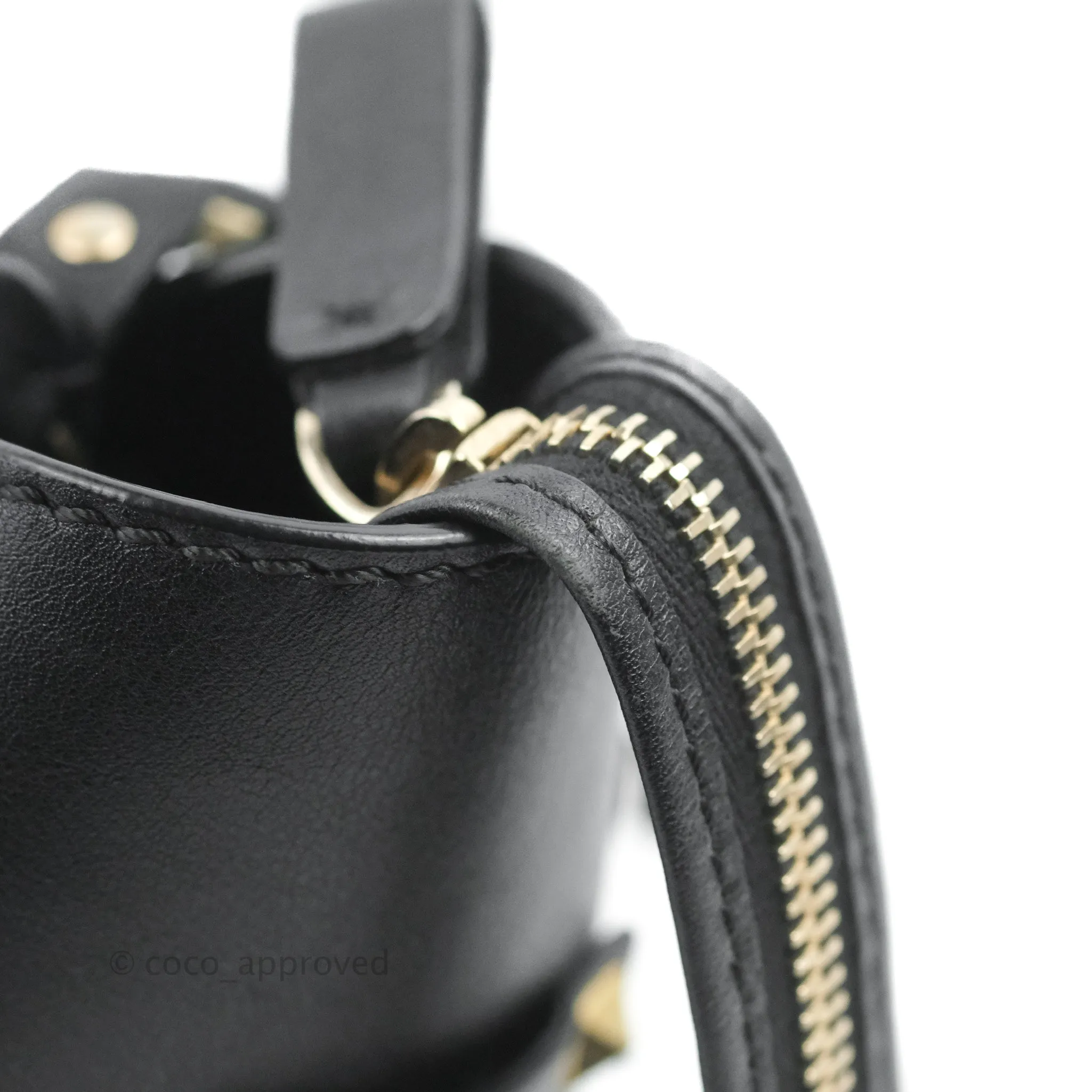 Valentino Garavani Small Rockstud Bag Black Calfskin