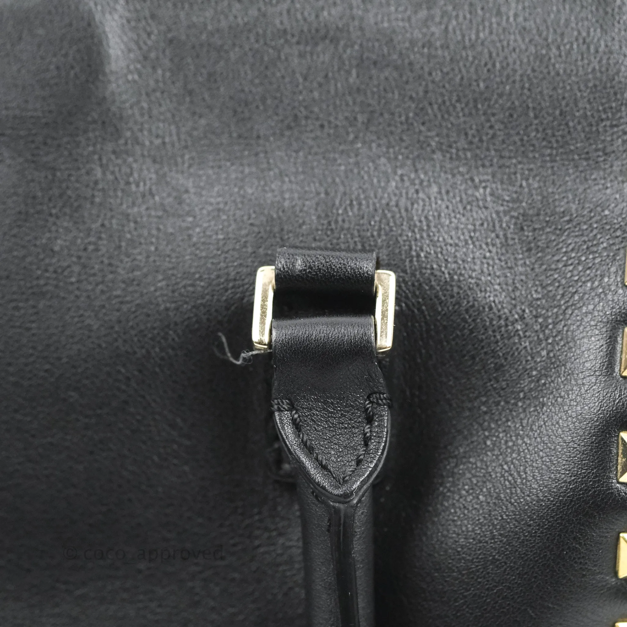 Valentino Garavani Small Rockstud Bag Black Calfskin