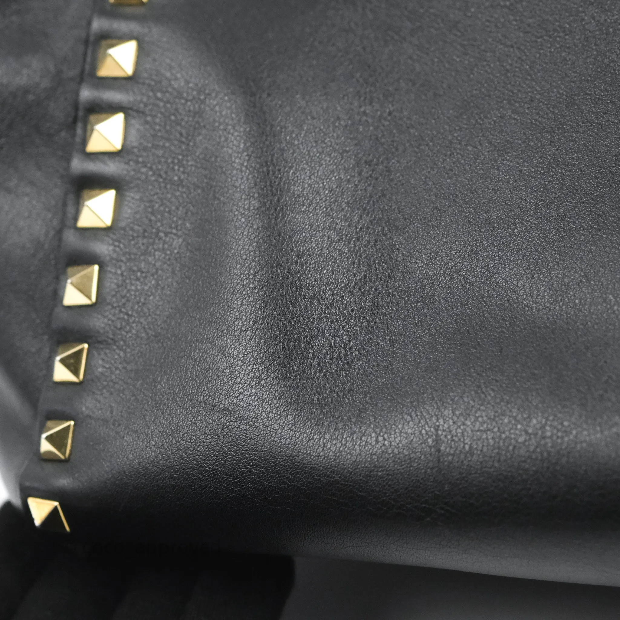 Valentino Garavani Small Rockstud Bag Black Calfskin