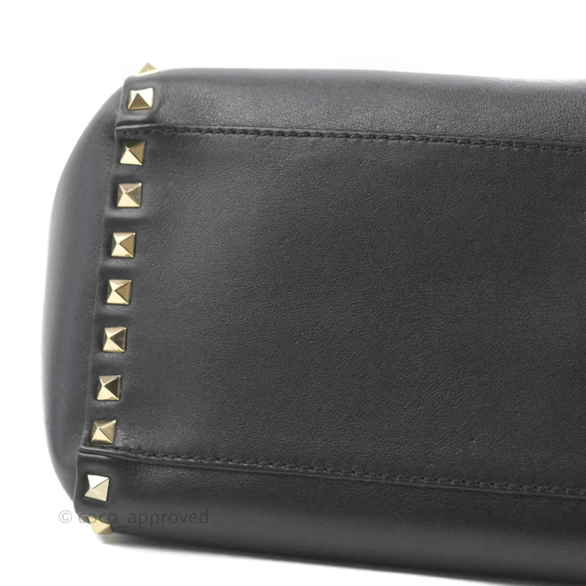 Valentino Garavani Small Rockstud Bag Black Calfskin
