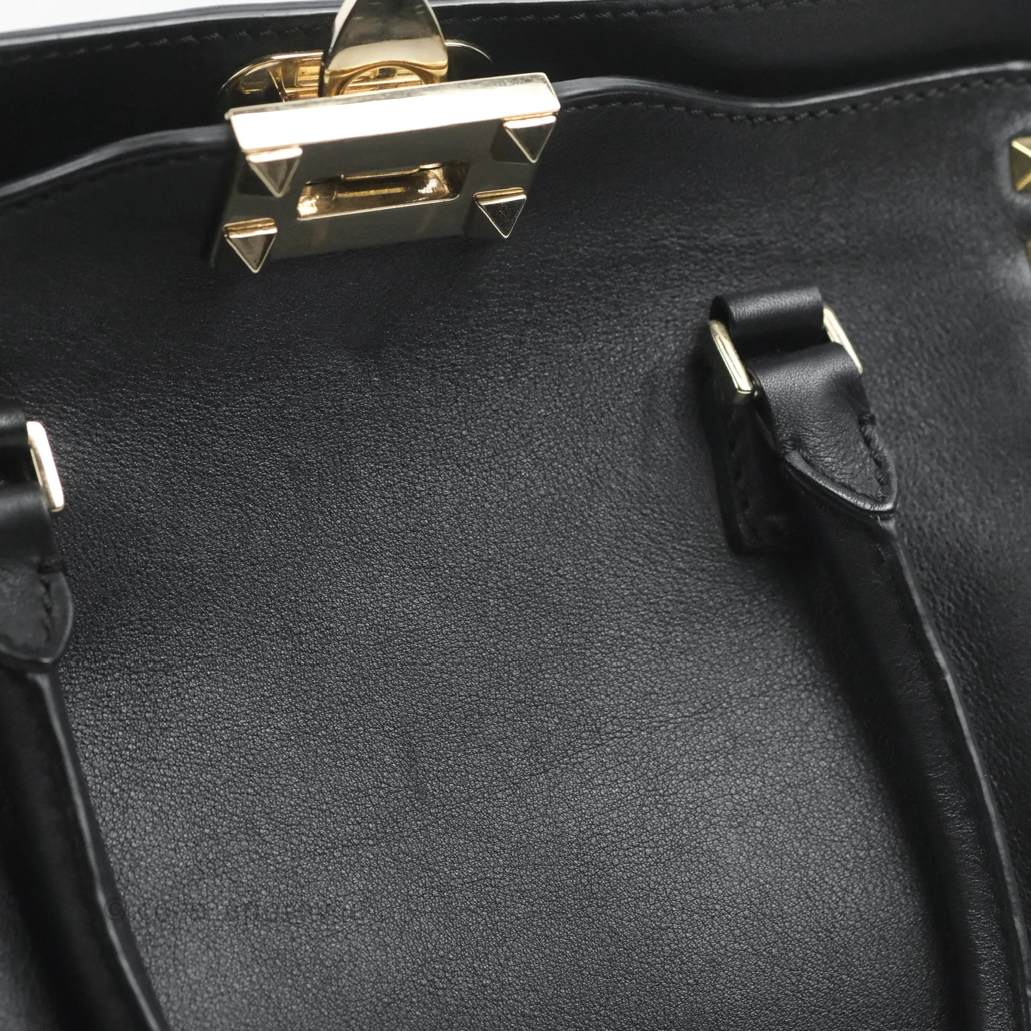 Valentino Garavani Small Rockstud Bag Black Calfskin