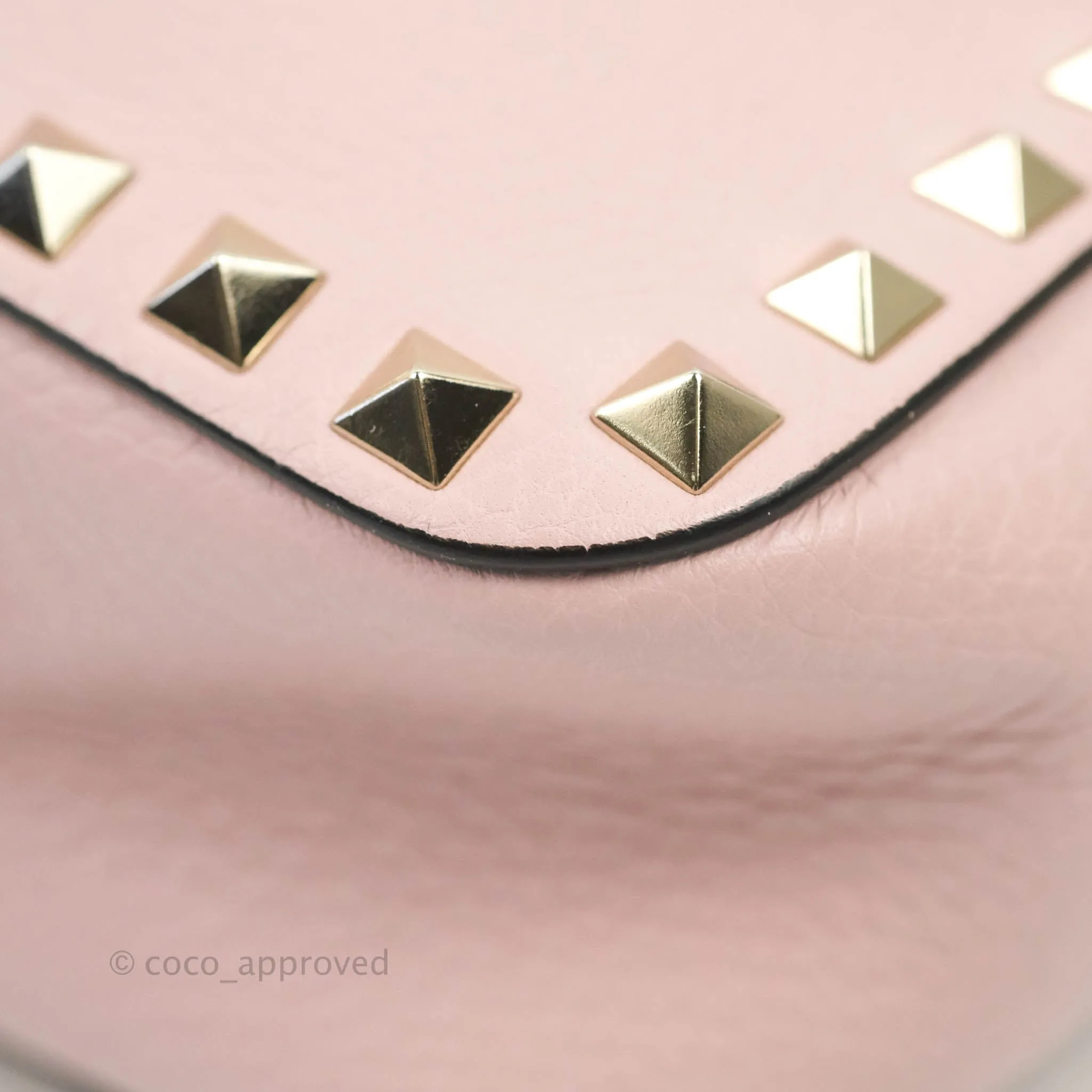 Valentino Garavani Small Rockstud Crossbody Bag Poudre Grainy Calfskin