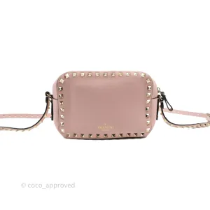 Valentino Garavani Small Rockstud Crossbody Bag Poudre Grainy Calfskin