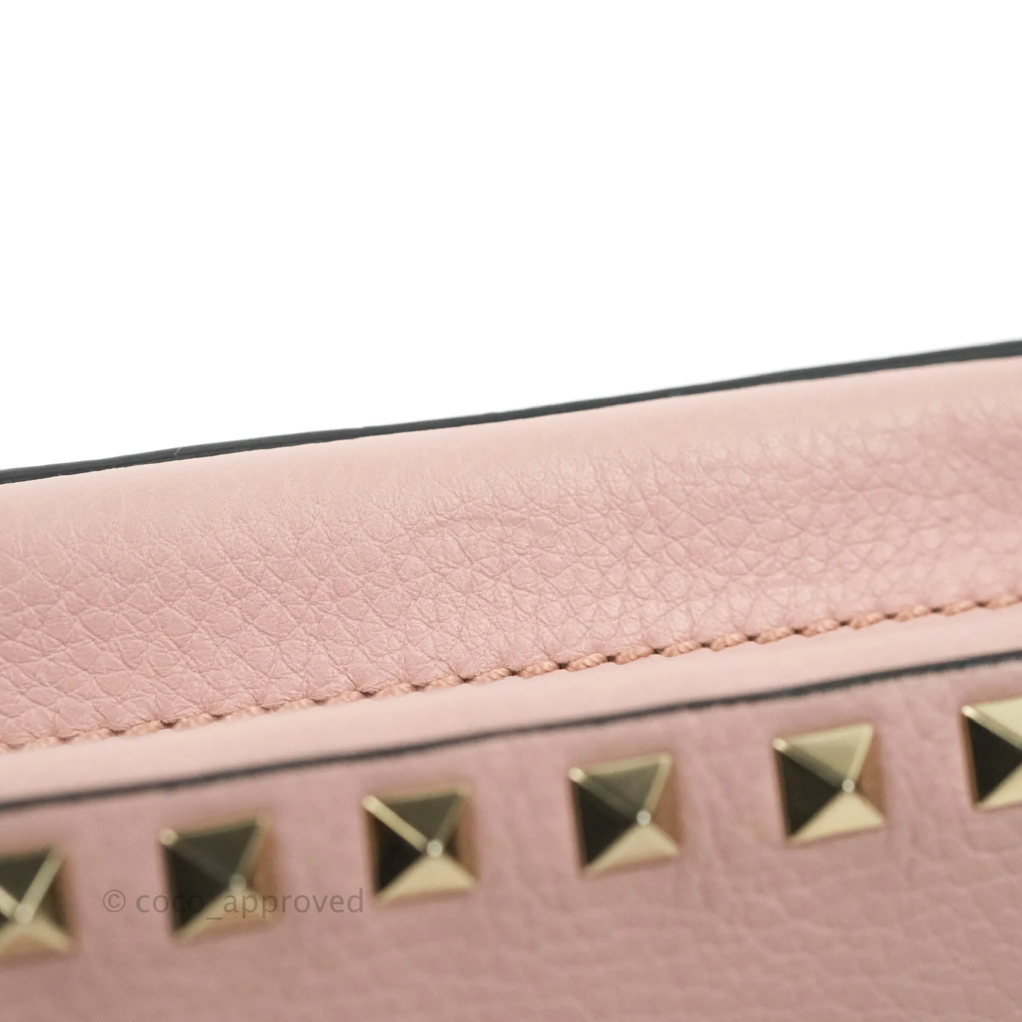 Valentino Garavani Small Rockstud Crossbody Bag Poudre Grainy Calfskin