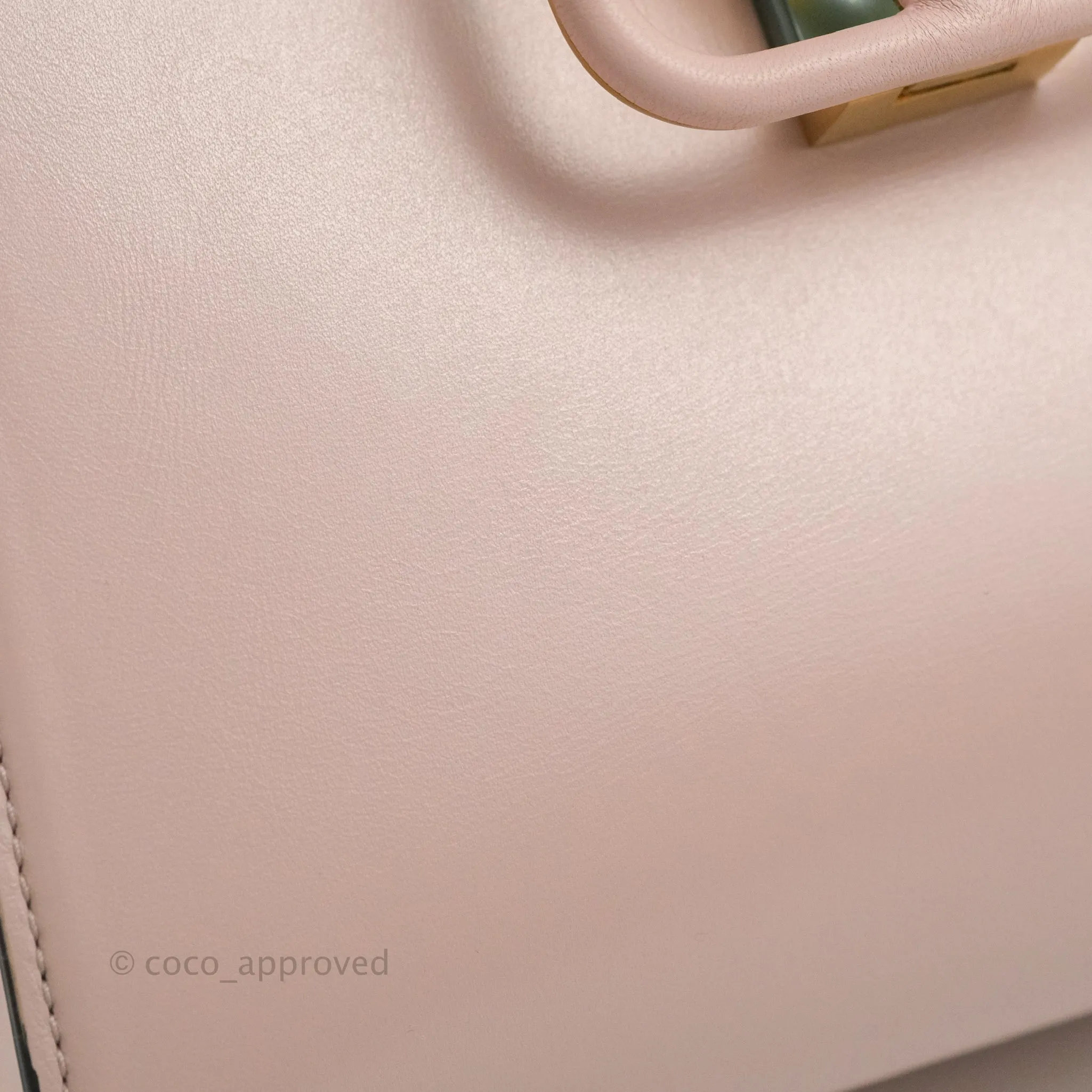 Valentino Garavani Small Vsling Grainy Calfskin Bag Light Pink Aged Gold Hardware