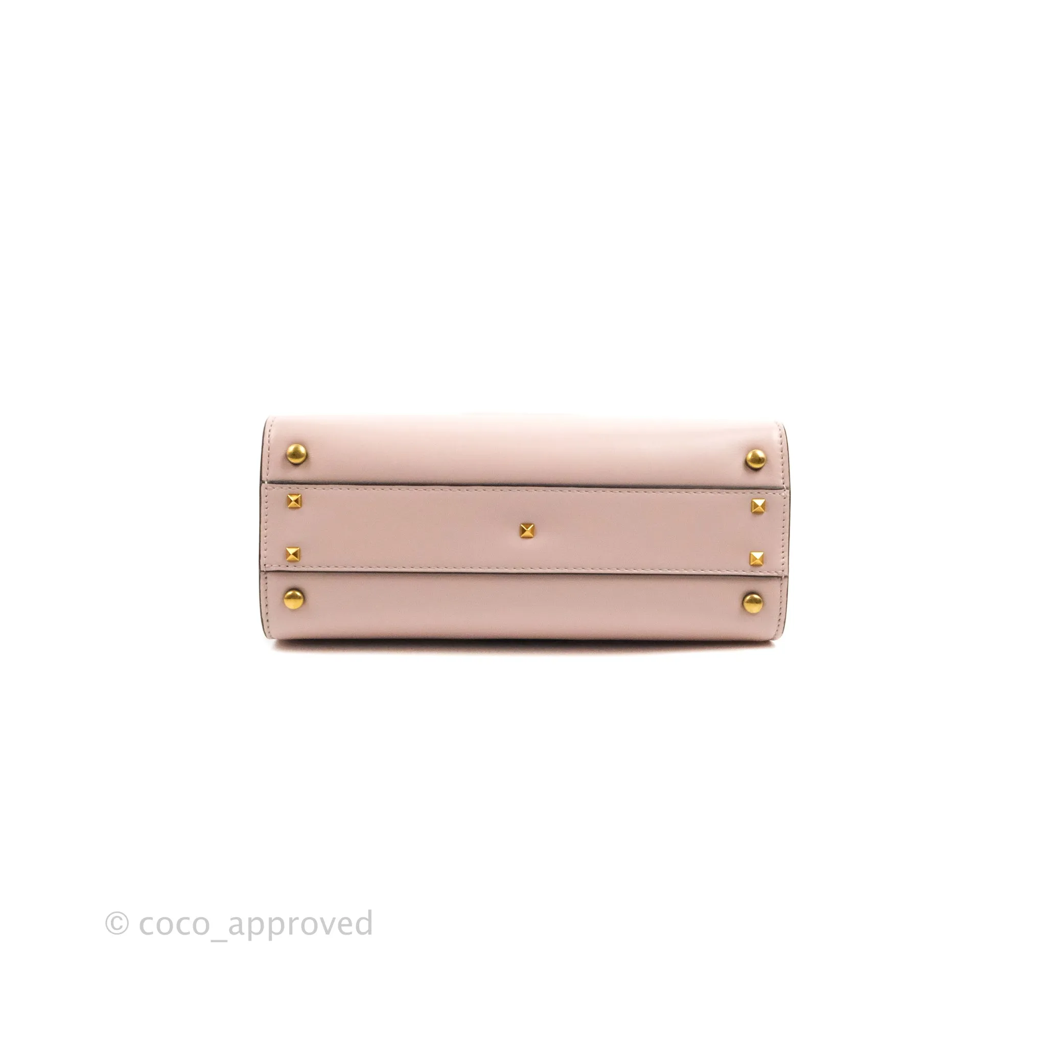 Valentino Garavani Small Vsling Grainy Calfskin Bag Light Pink Aged Gold Hardware