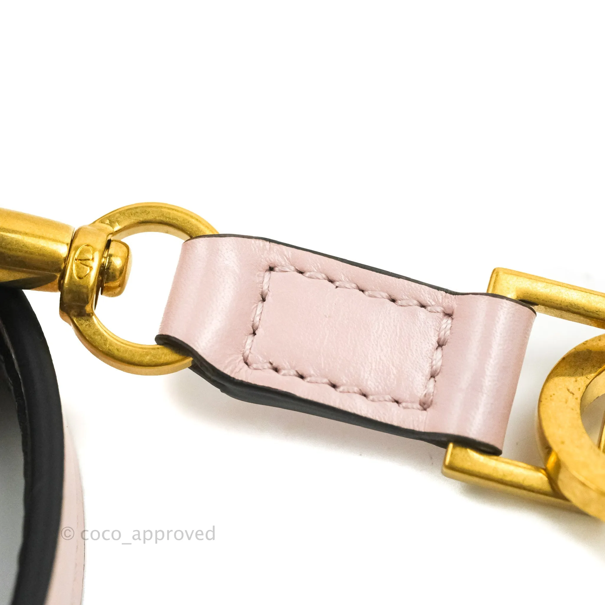 Valentino Garavani Small Vsling Grainy Calfskin Bag Light Pink Aged Gold Hardware