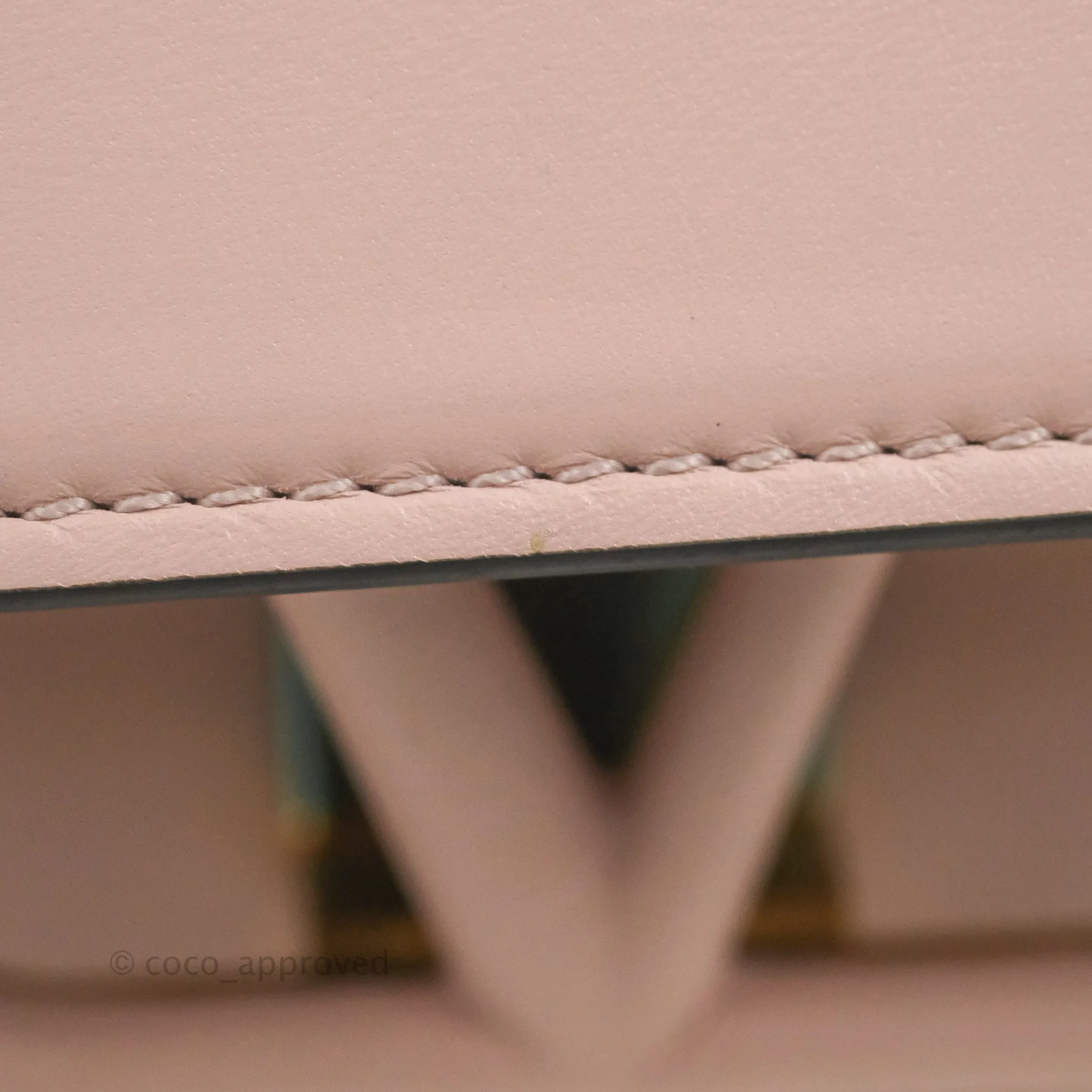 Valentino Garavani Small Vsling Grainy Calfskin Bag Light Pink Aged Gold Hardware