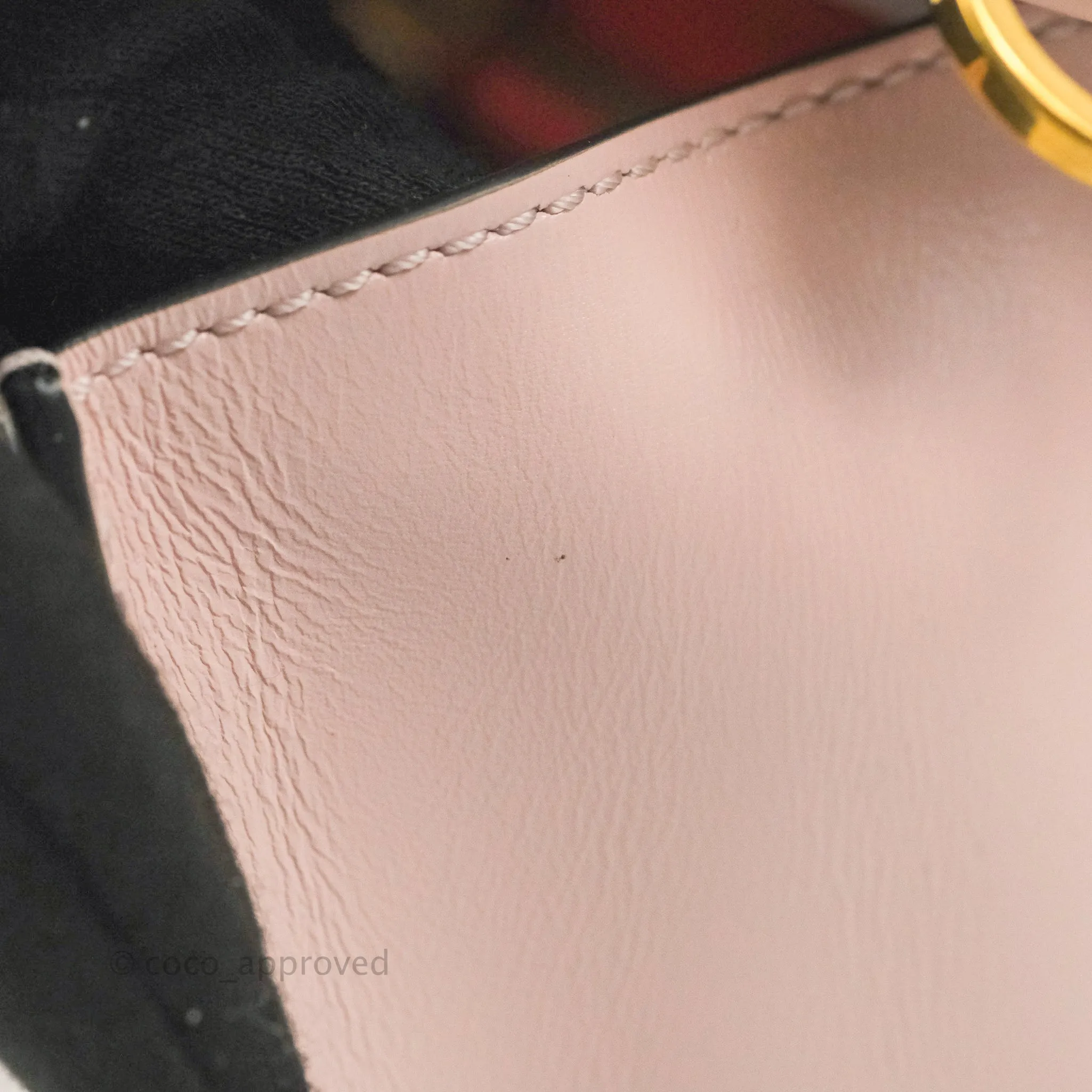 Valentino Garavani Small Vsling Grainy Calfskin Bag Light Pink Aged Gold Hardware