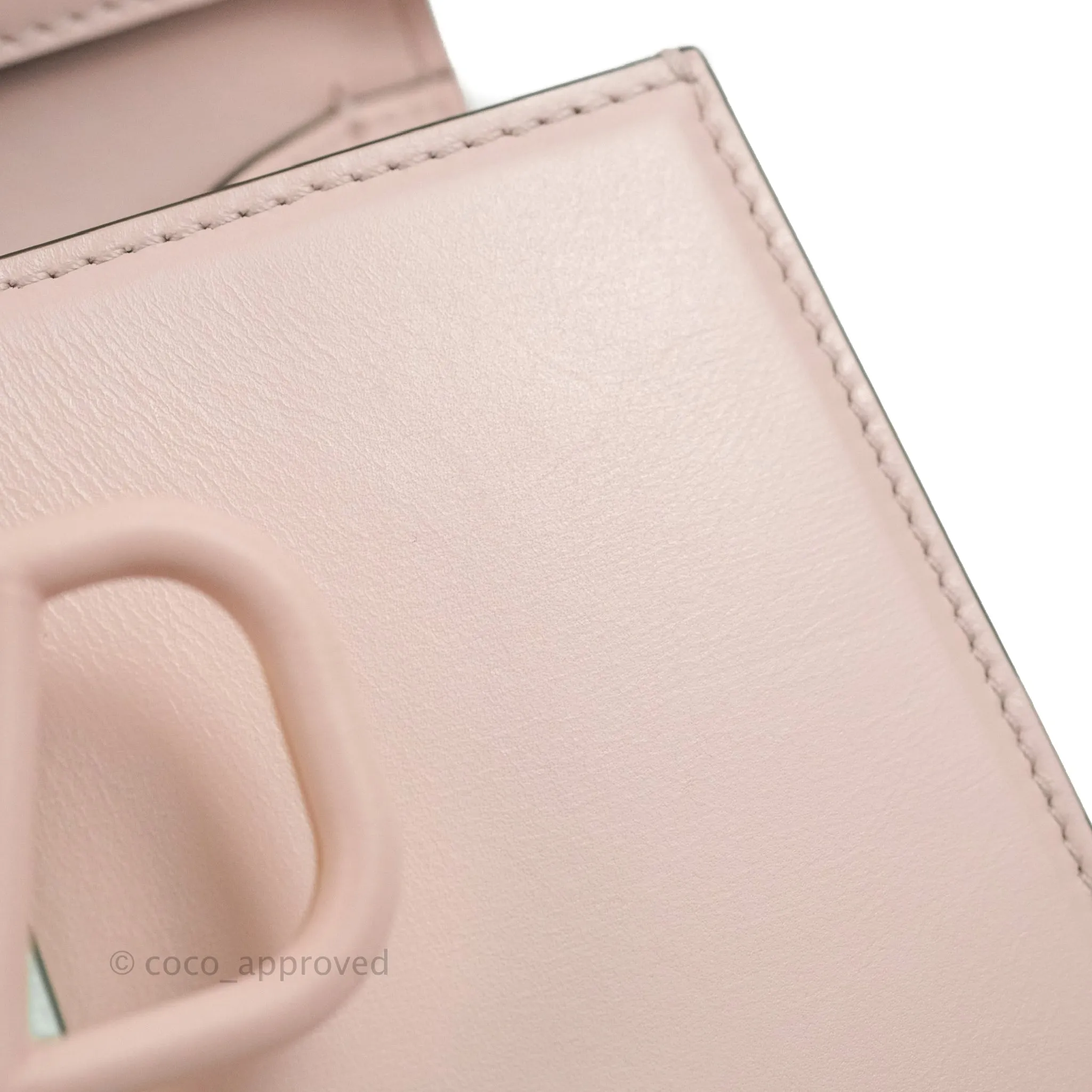 Valentino Garavani Small Vsling Grainy Calfskin Bag Light Pink Aged Gold Hardware