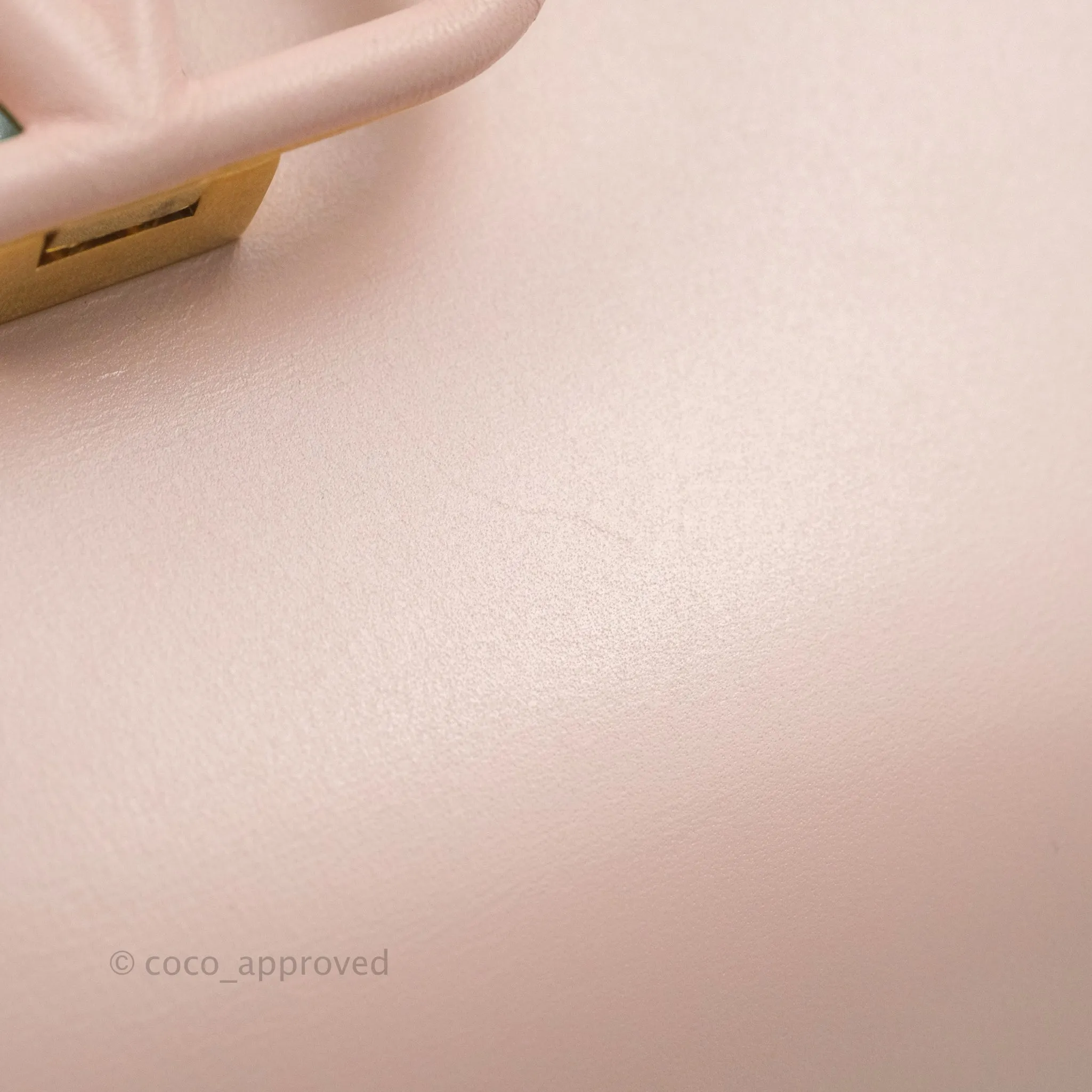 Valentino Garavani Small Vsling Grainy Calfskin Bag Light Pink Aged Gold Hardware