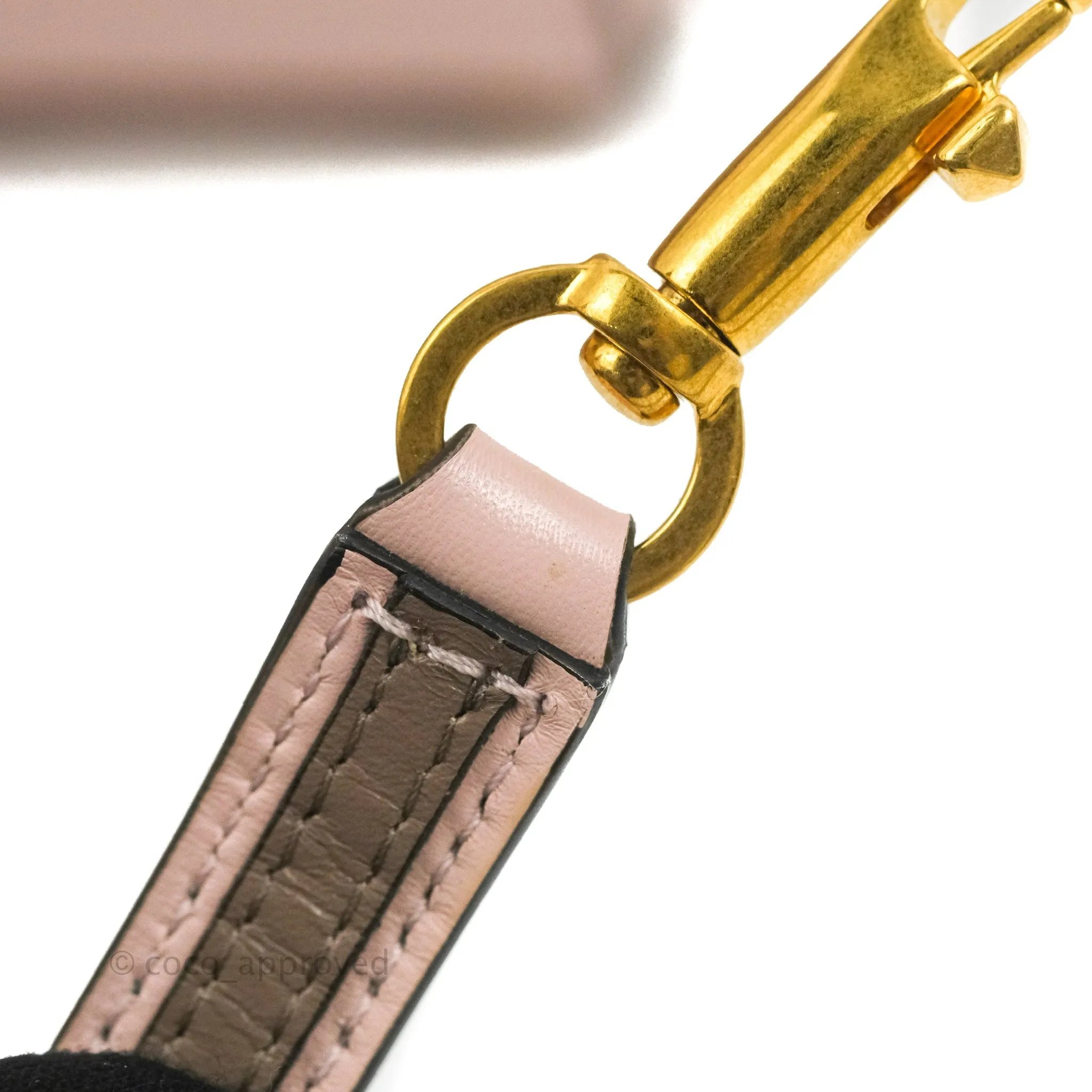 Valentino Garavani Small Vsling Grainy Calfskin Bag Light Pink Aged Gold Hardware