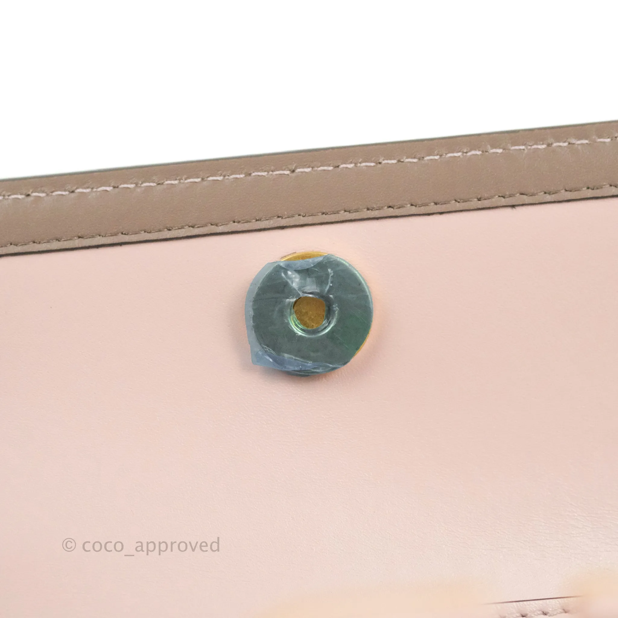 Valentino Garavani Small Vsling Grainy Calfskin Bag Light Pink Aged Gold Hardware
