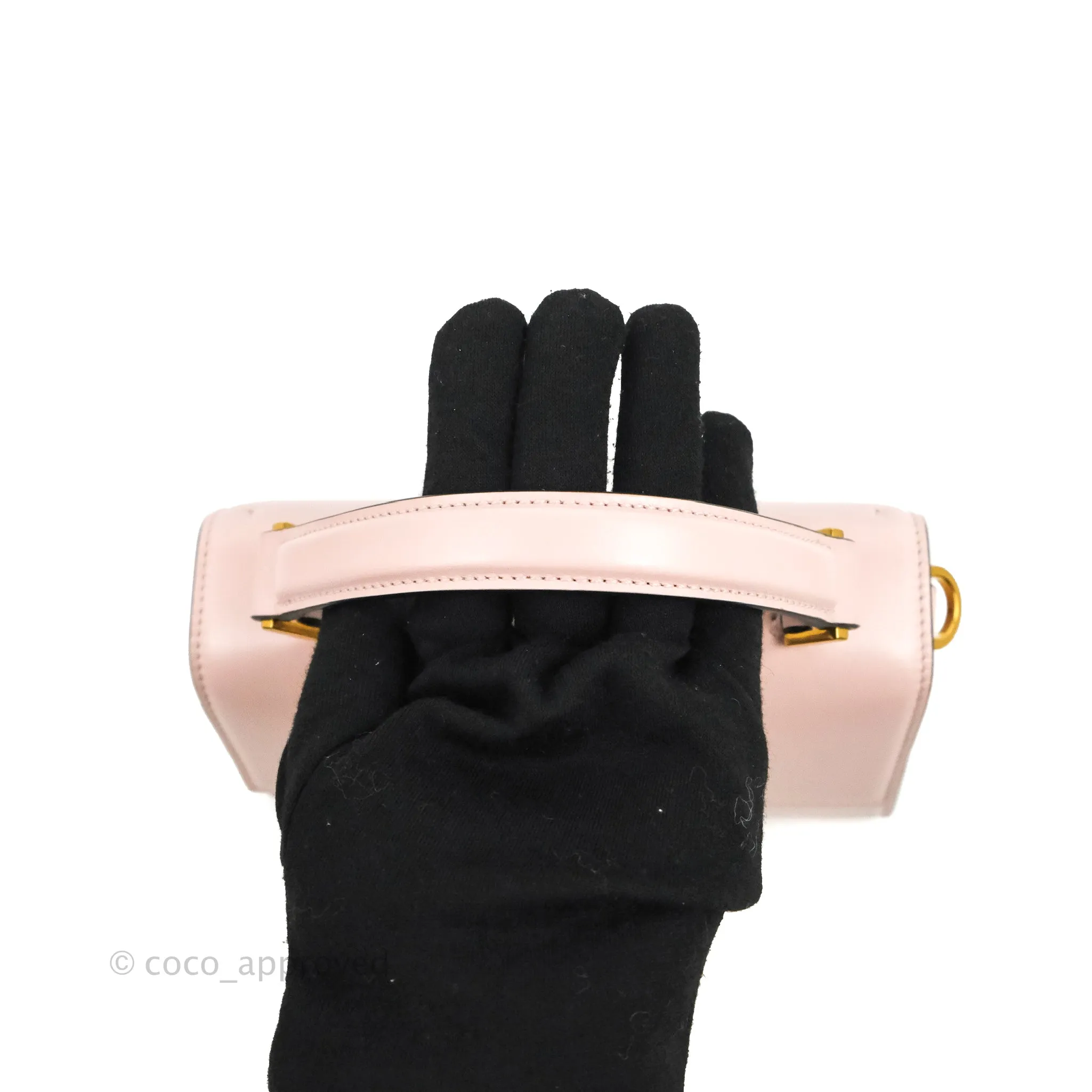 Valentino Garavani Small Vsling Grainy Calfskin Bag Light Pink Aged Gold Hardware