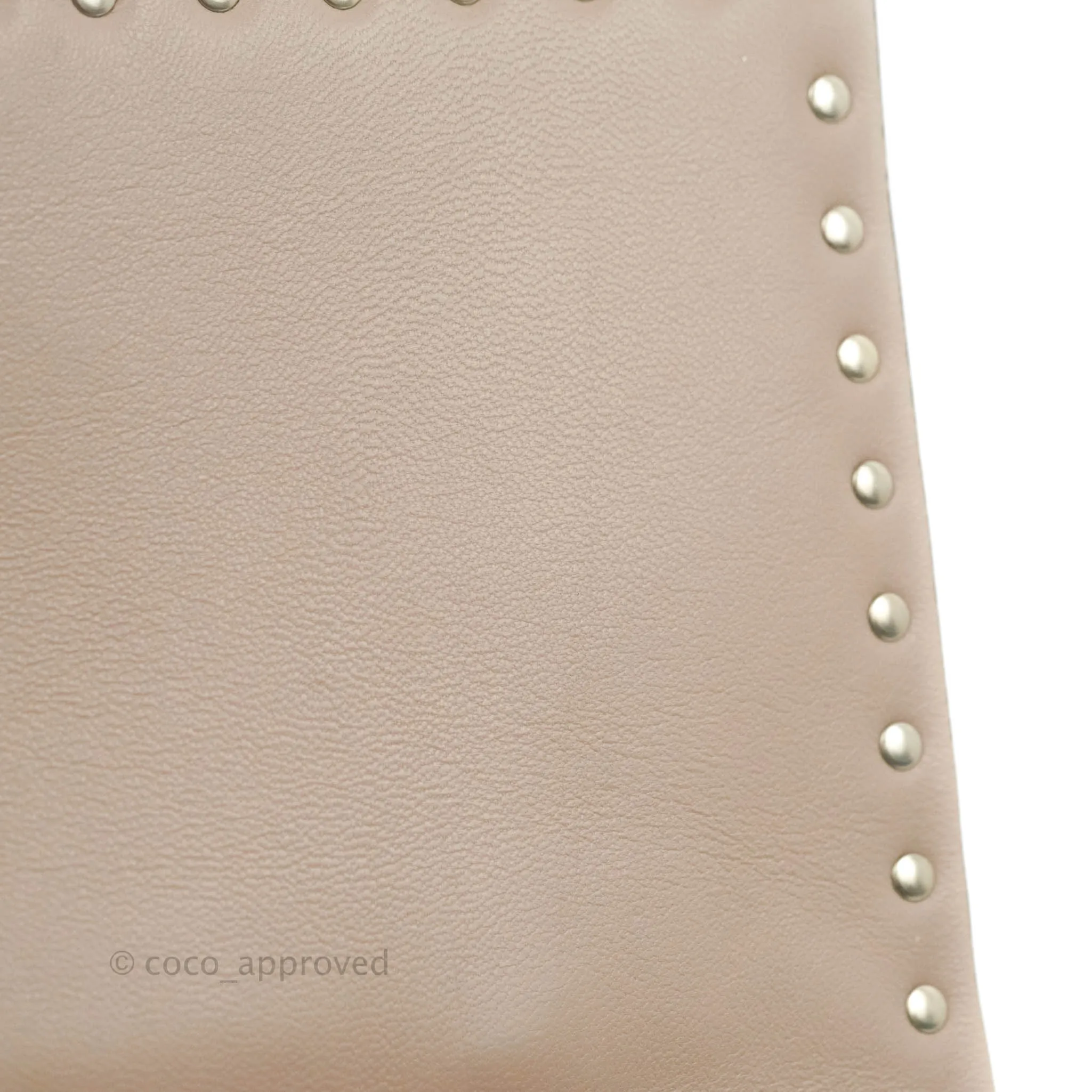 Valentino Nappa Rockstud Wristlet Clutch Black